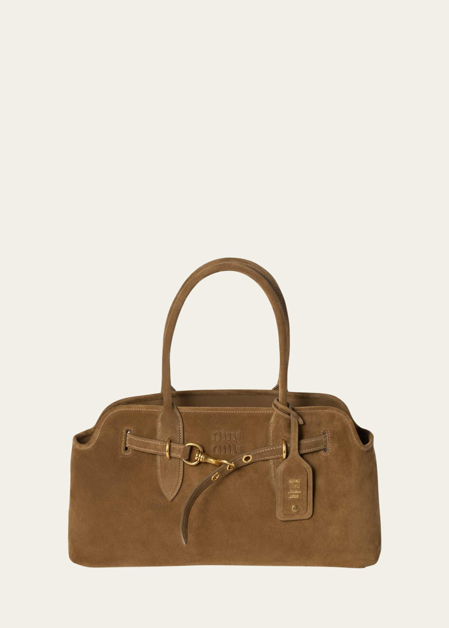 Miu Miu Aventure Suede Shoulder Bag Image 1 of 5