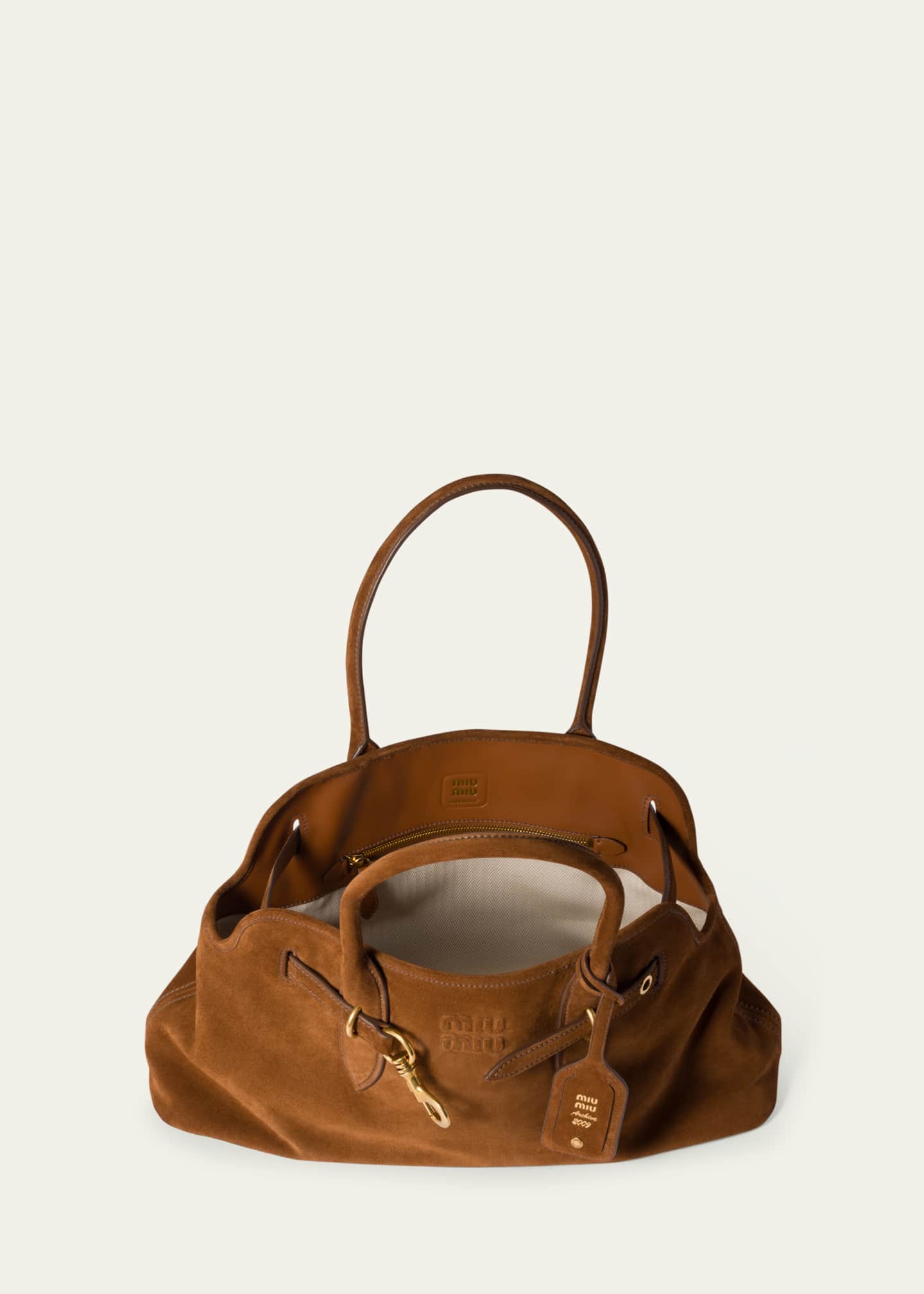 関税込 MiuMiu | Aventure suede bag Oak Aventure Suede Bag | Miu Miu