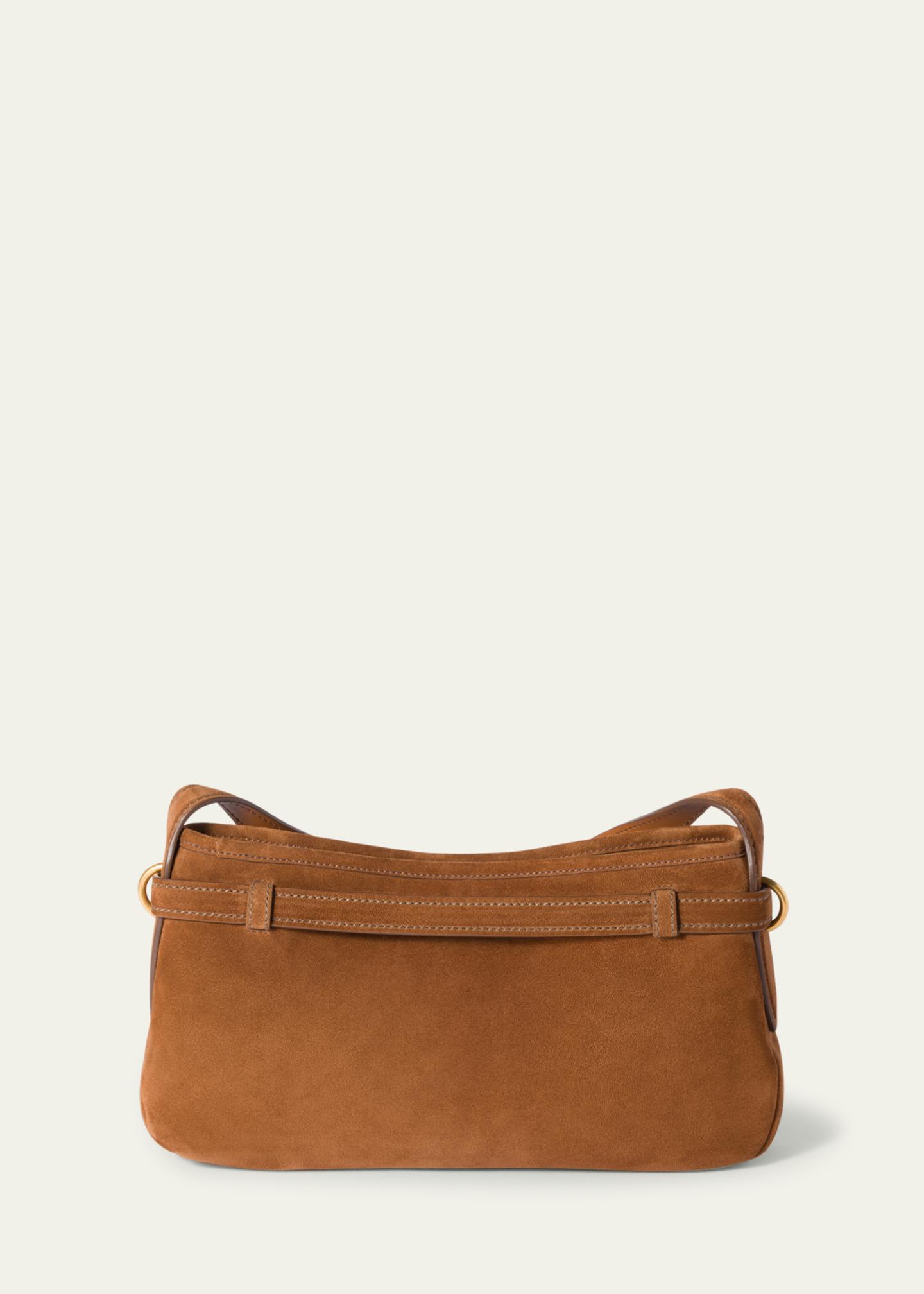 Miu Miu Aventure Medium Suede Shoulder Bag - Bergdorf Goodman
