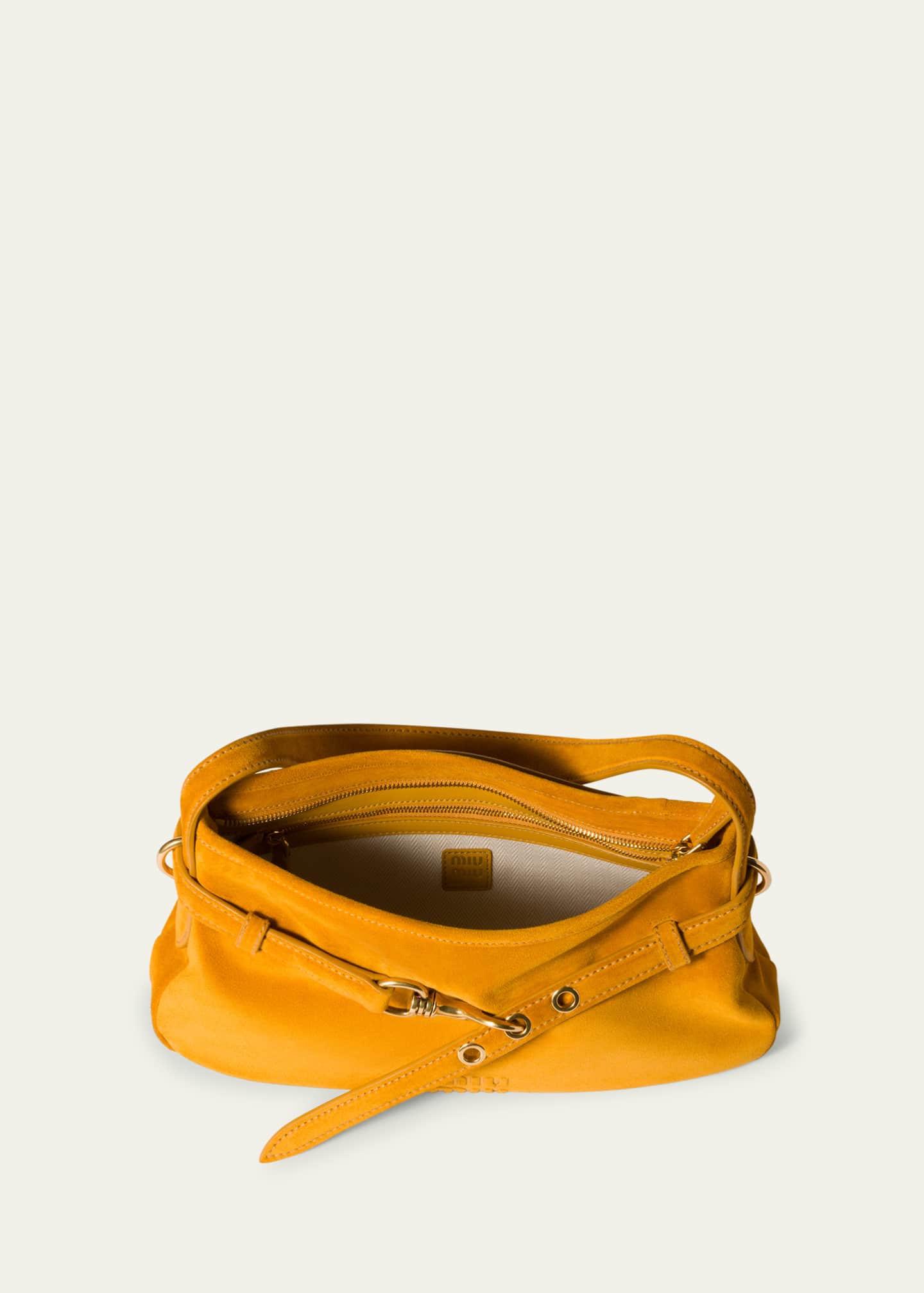 Miu Miu Aventure Medium Suede Shoulder Bag Image 3 of 3