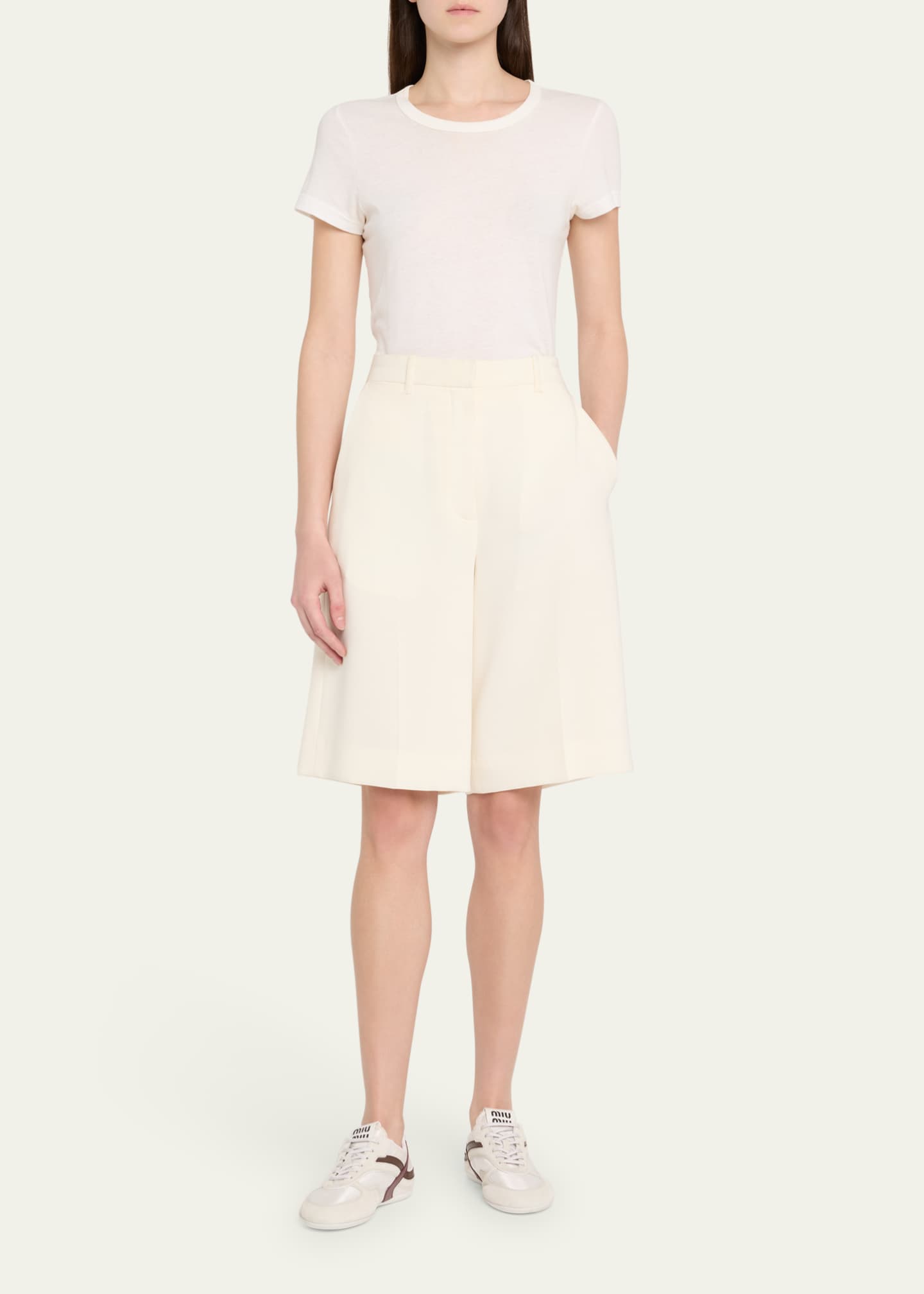 Miu Miu Colorblock Nylon Tech Runner Sneakers Image 3 of 6
