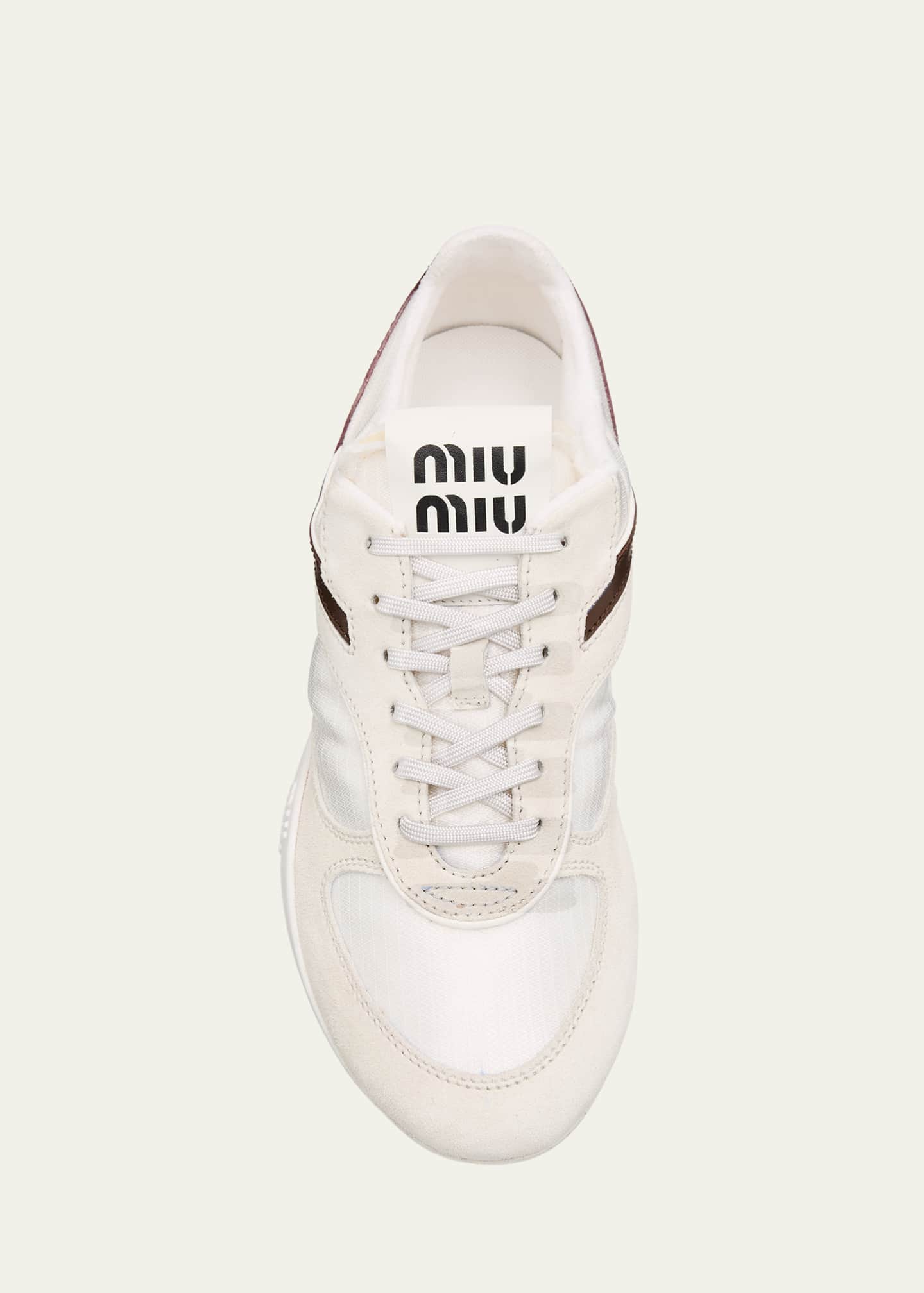 Miu Miu Colorblock Nylon Tech Runner Sneakers Image 6 of 6