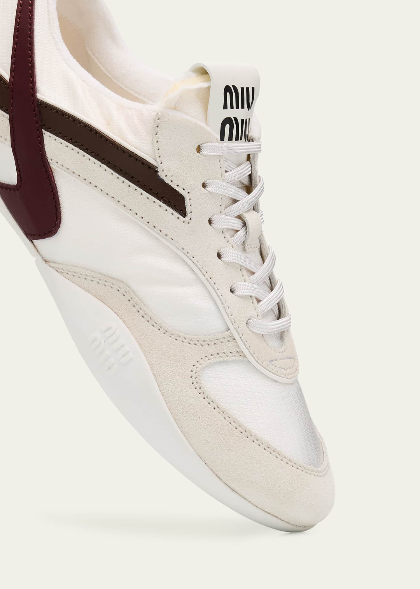 Miu Miu Colorblock Nylon Tech Runner Sneakers Image 5 of 6