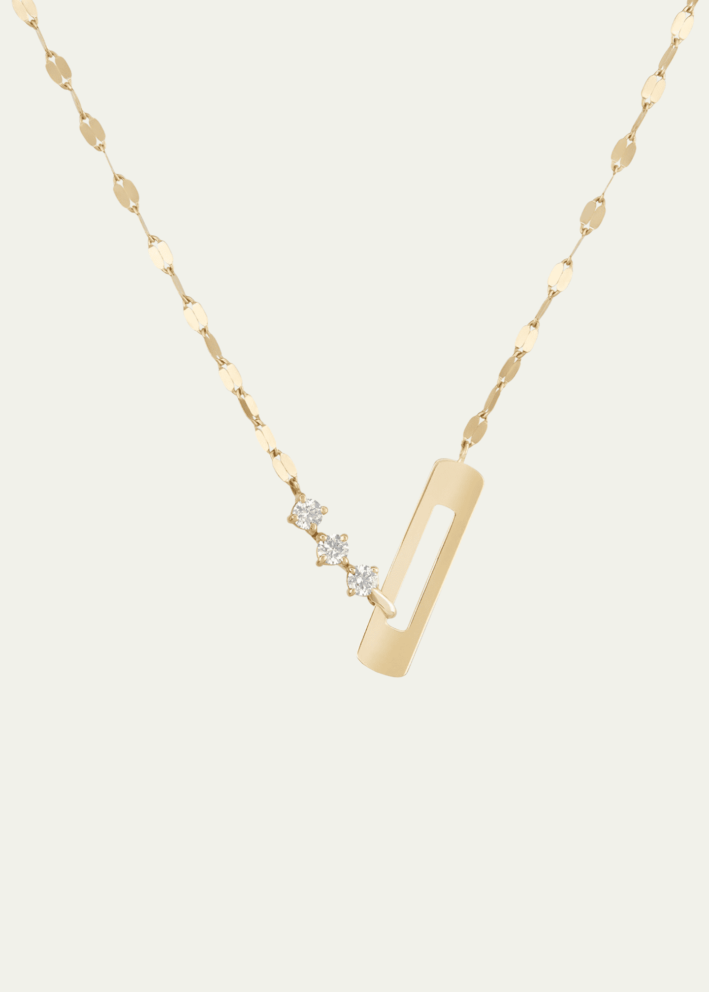 Lana Open Rectangle Pendant Necklace Image 1 of 3