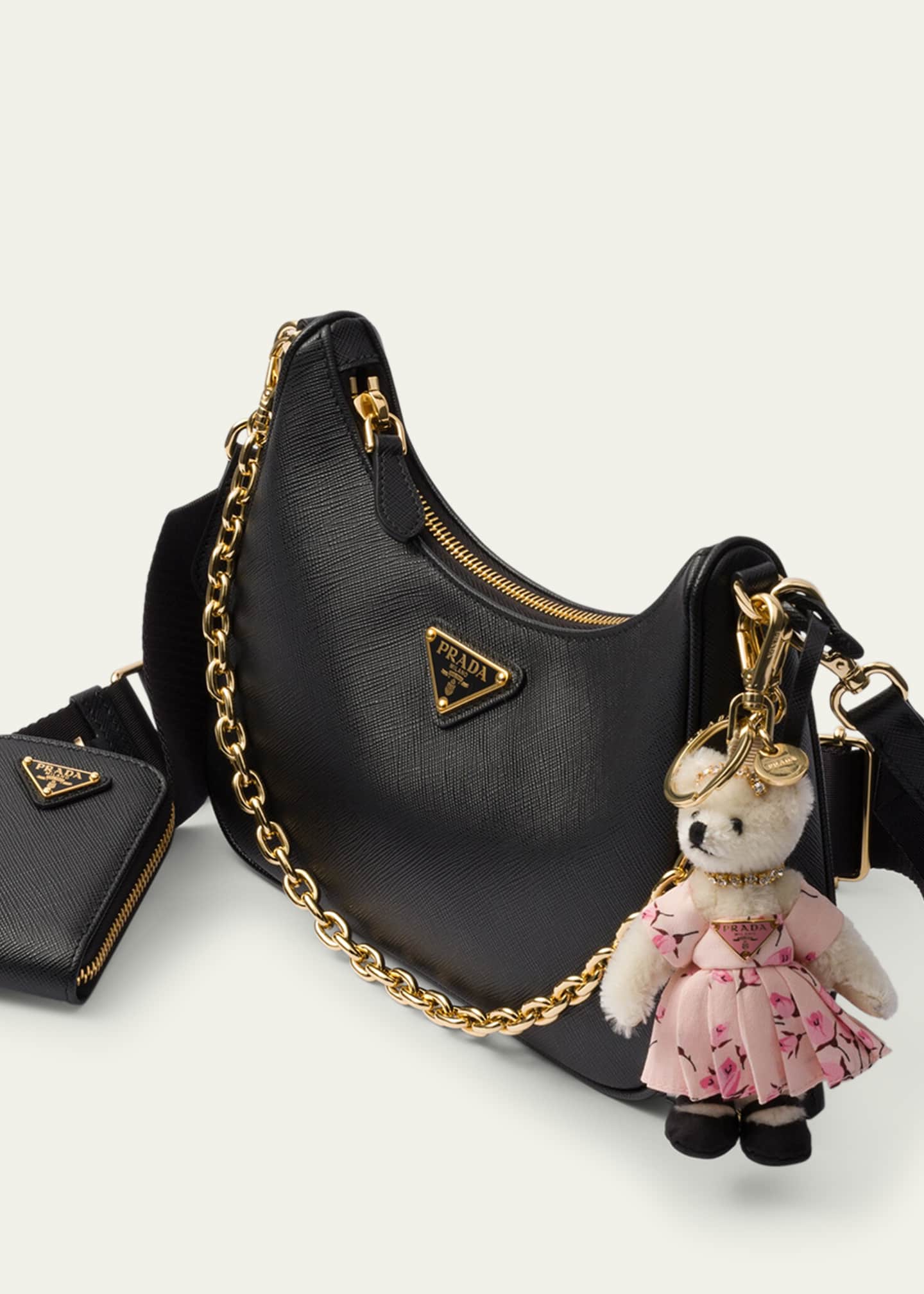 Prada Mary Rose Bear Keychain