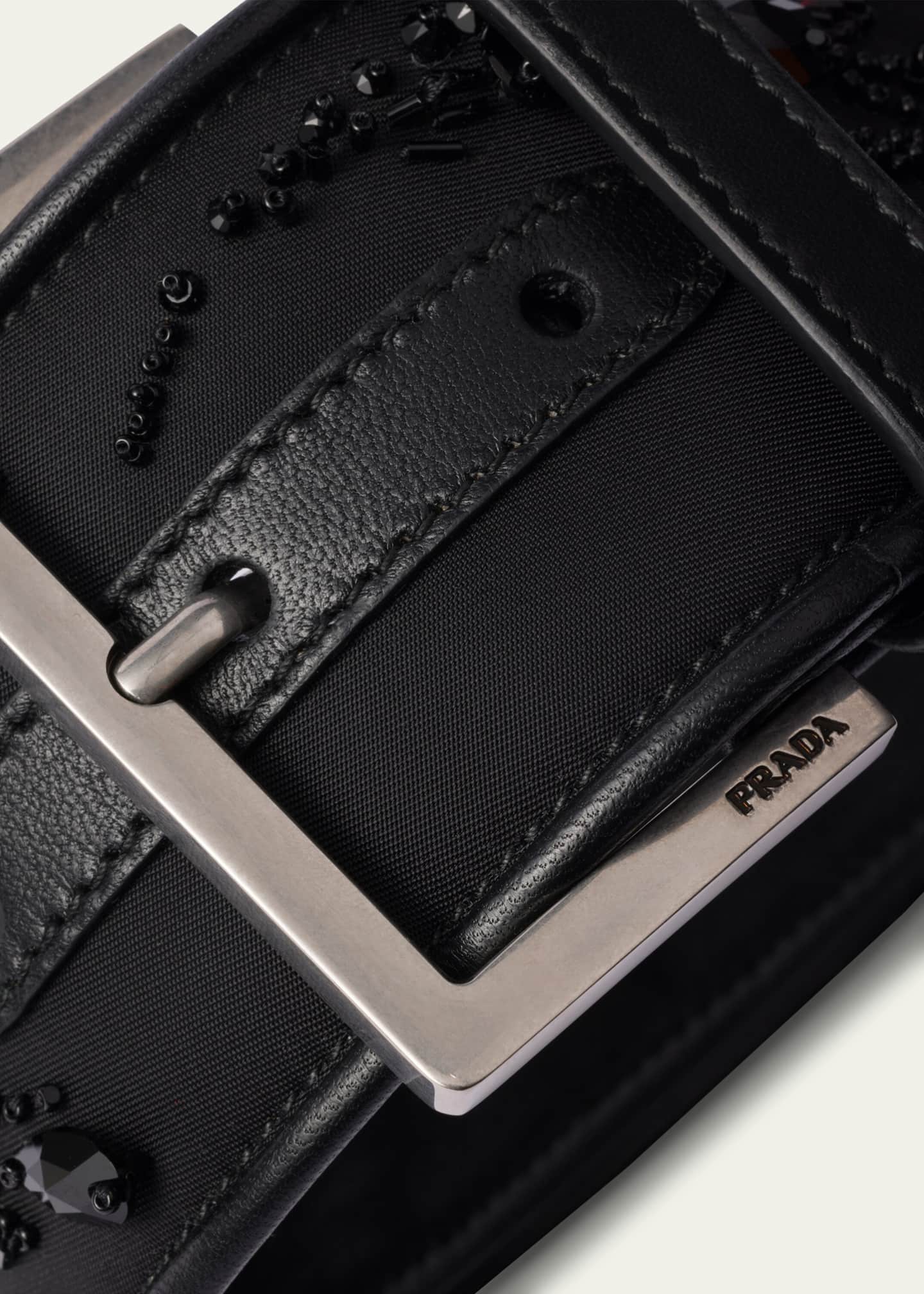 Prada Buckle Embroidered Re-Nylon Wrist Strap Image 3 of 3