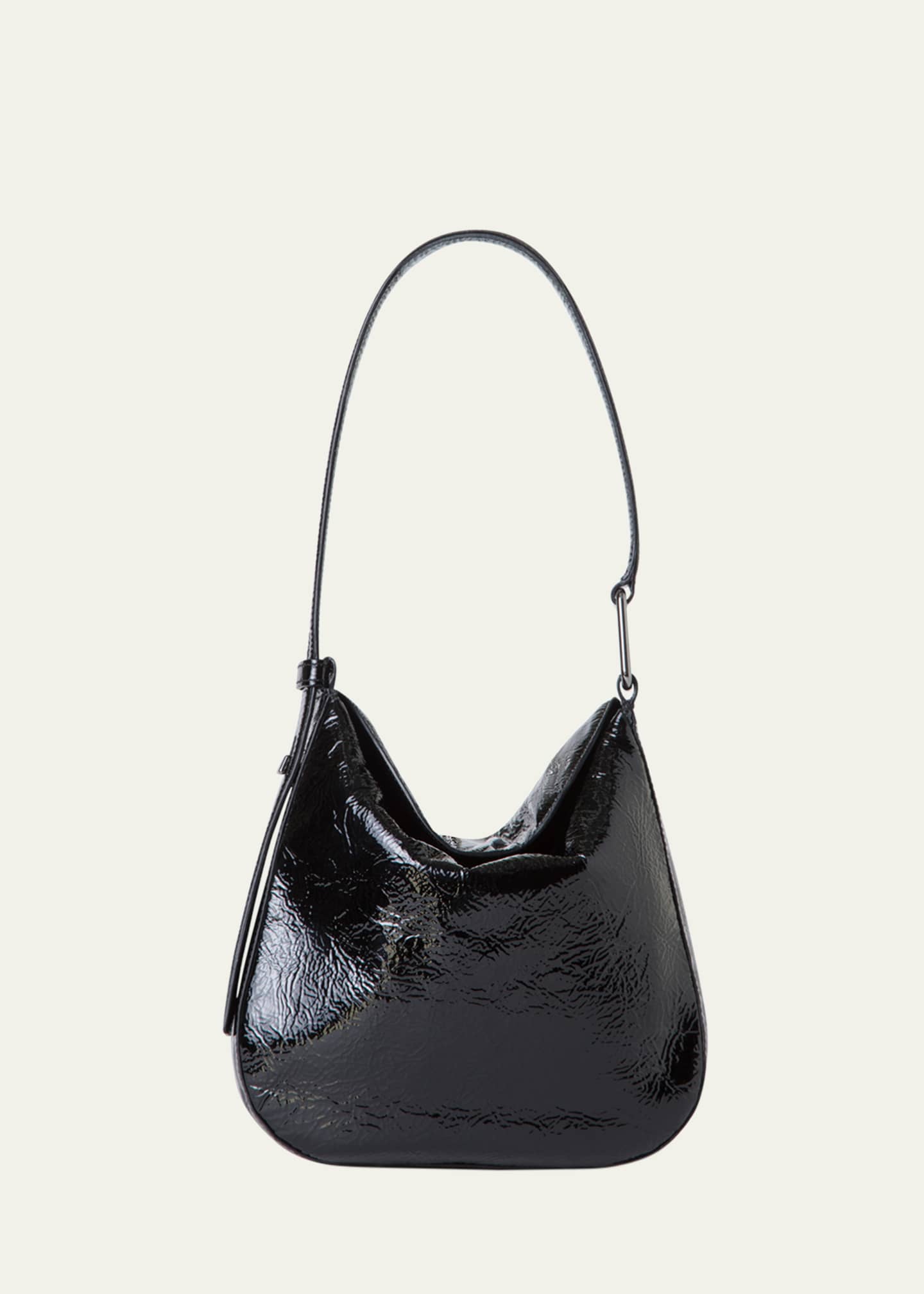 Akris Anna Lacquered Leather Small Hobo Bag Image 1 of 4