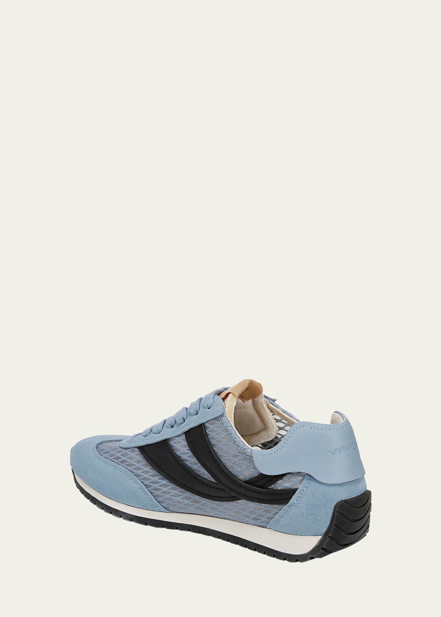 Vince Oasis Mixed Leather Net Retro Sneakers Image 4 of 5