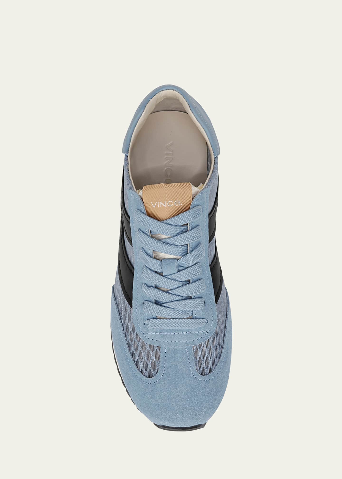 Vince Oasis Mixed Leather Net Retro Sneakers Image 5 of 5