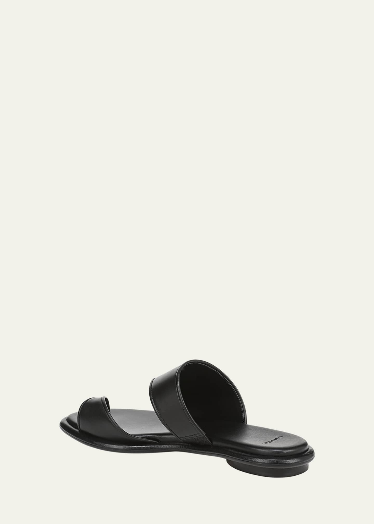 Vince Lukas Leather Toe-Ring Slide Sandals Image 4 of 5