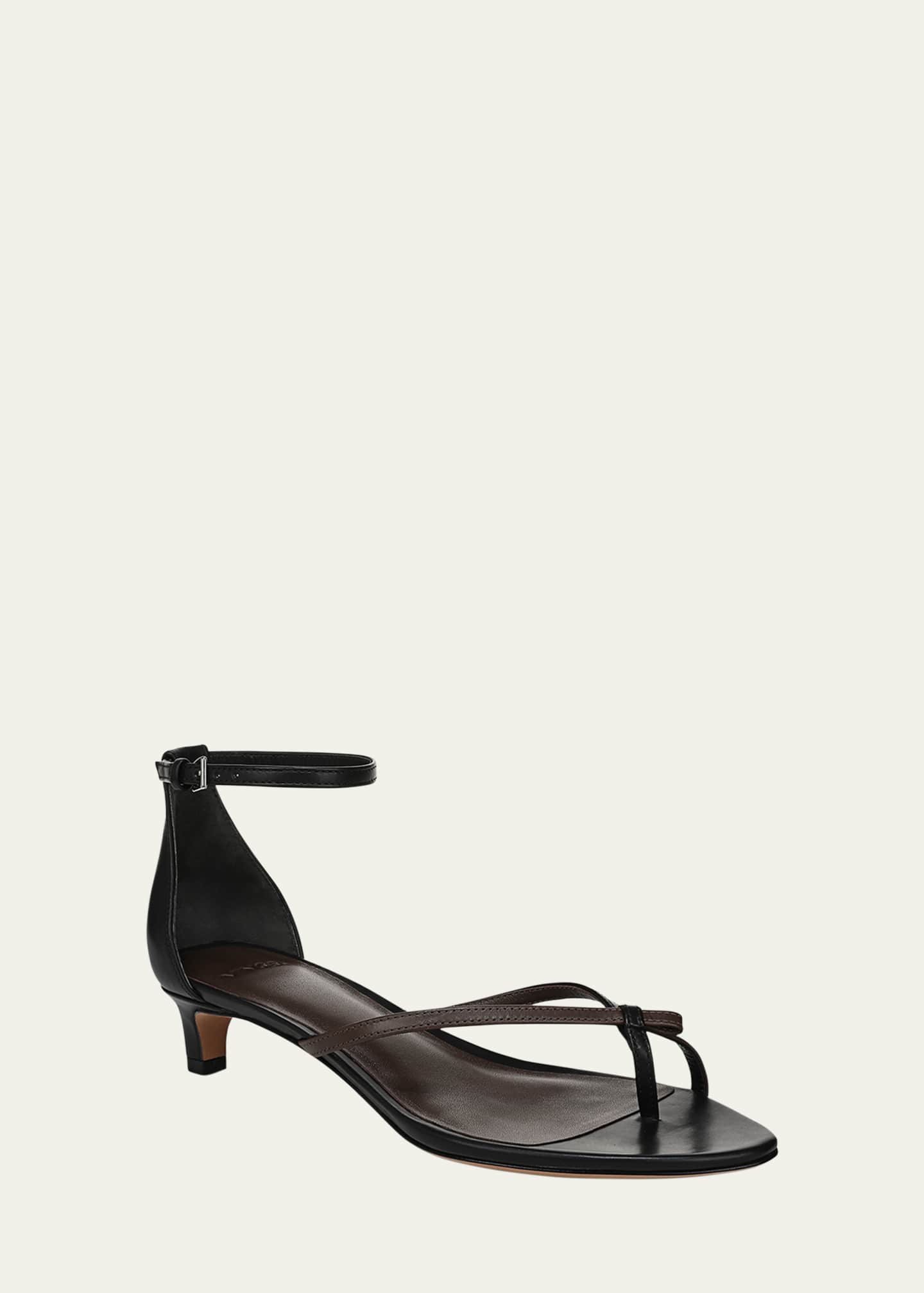 Vince Siri Bicolor Leather Kitten Sandals Image 2 of 4