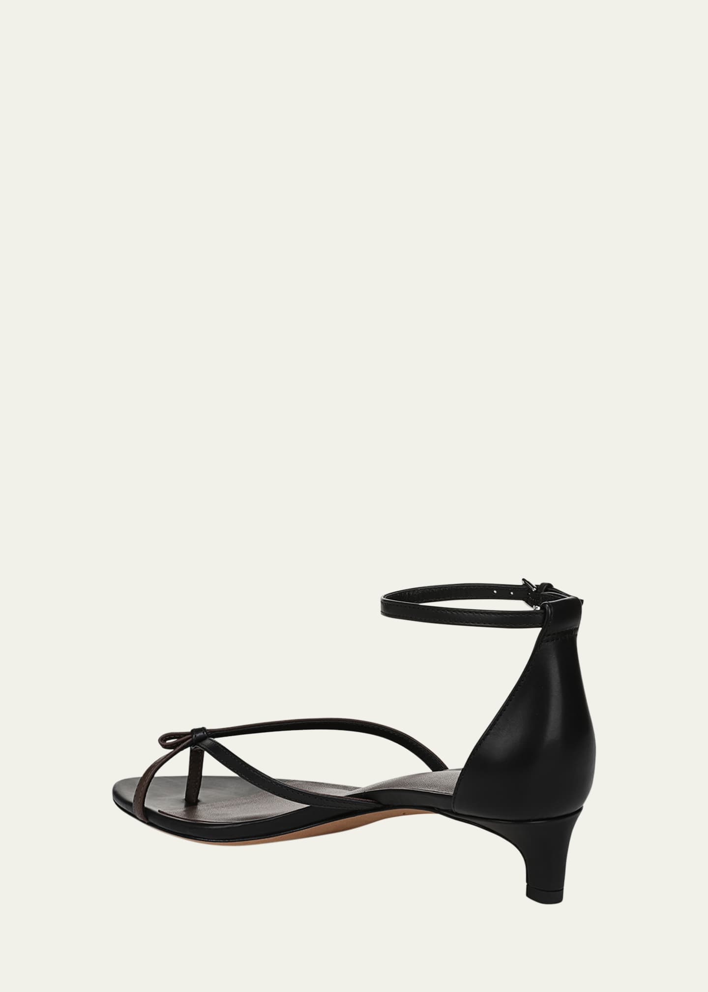 Vince Siri Bicolor Leather Kitten Sandals Image 3 of 4