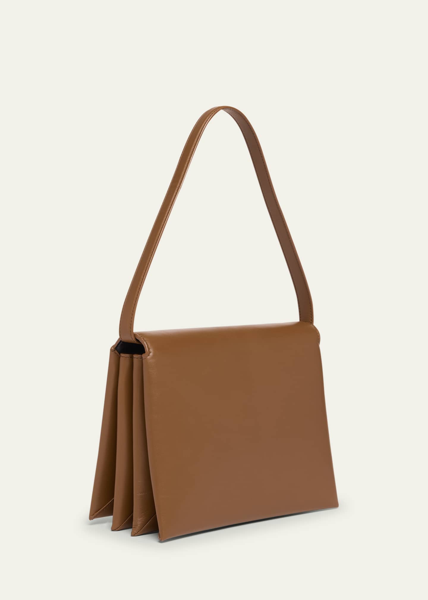 Jil Sander Carnet Medium Flap Calfskin Shoulder Bag Image 3 of 5