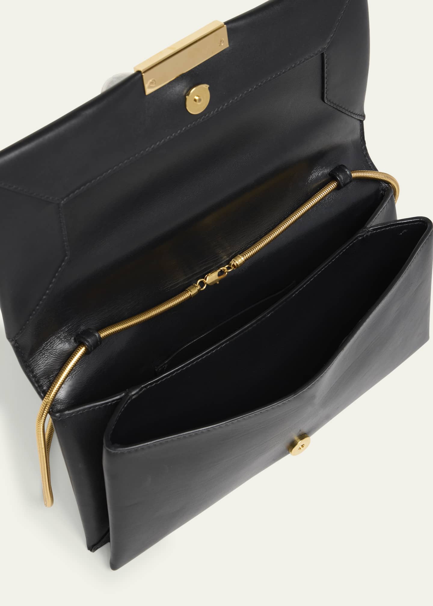 Jil Sander Carnet Flap Calfskin Shoulder Bag Image 4 of 5