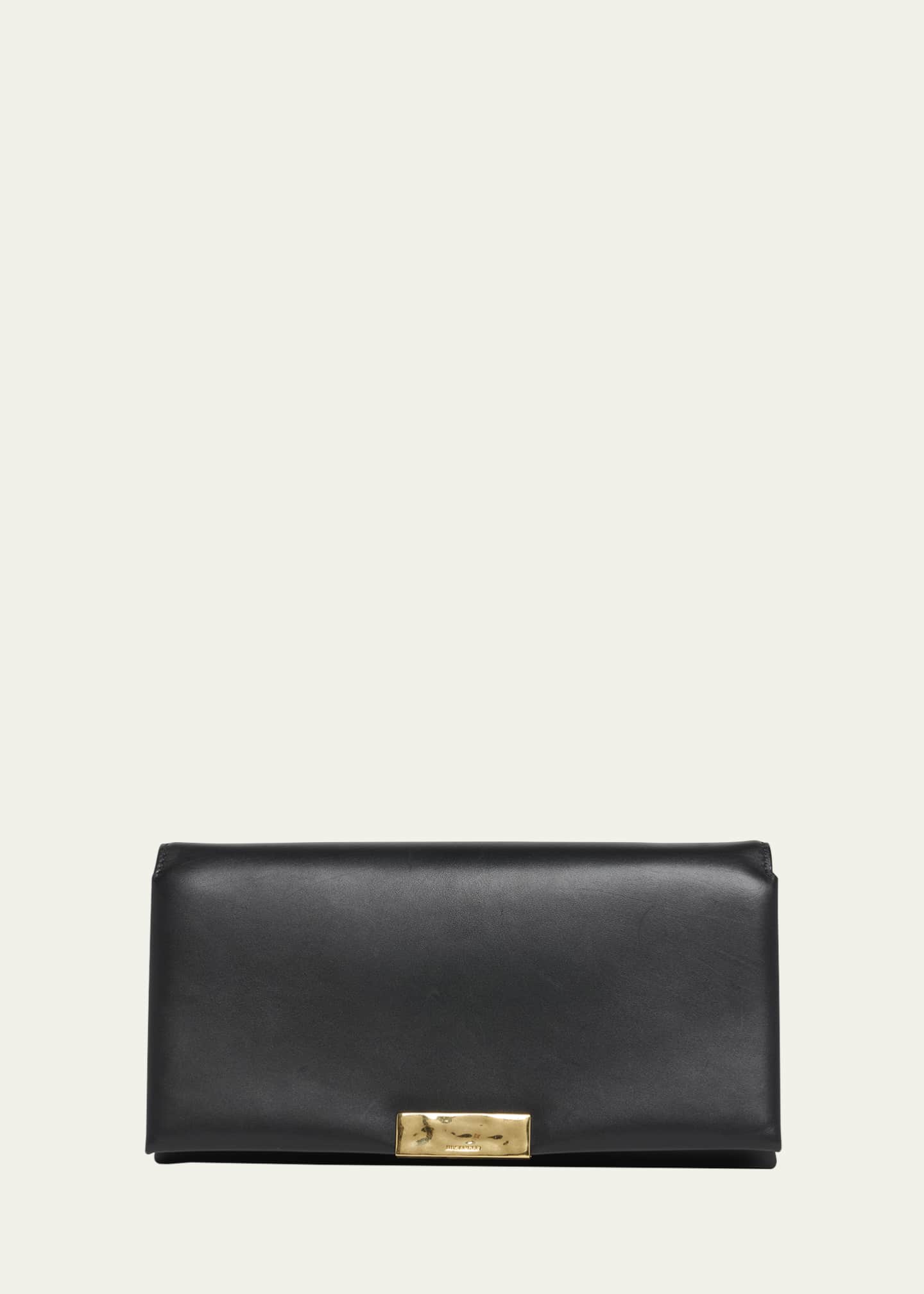 Jil Sander Carnet Flap Calfskin Shoulder Bag Image 1 of 5