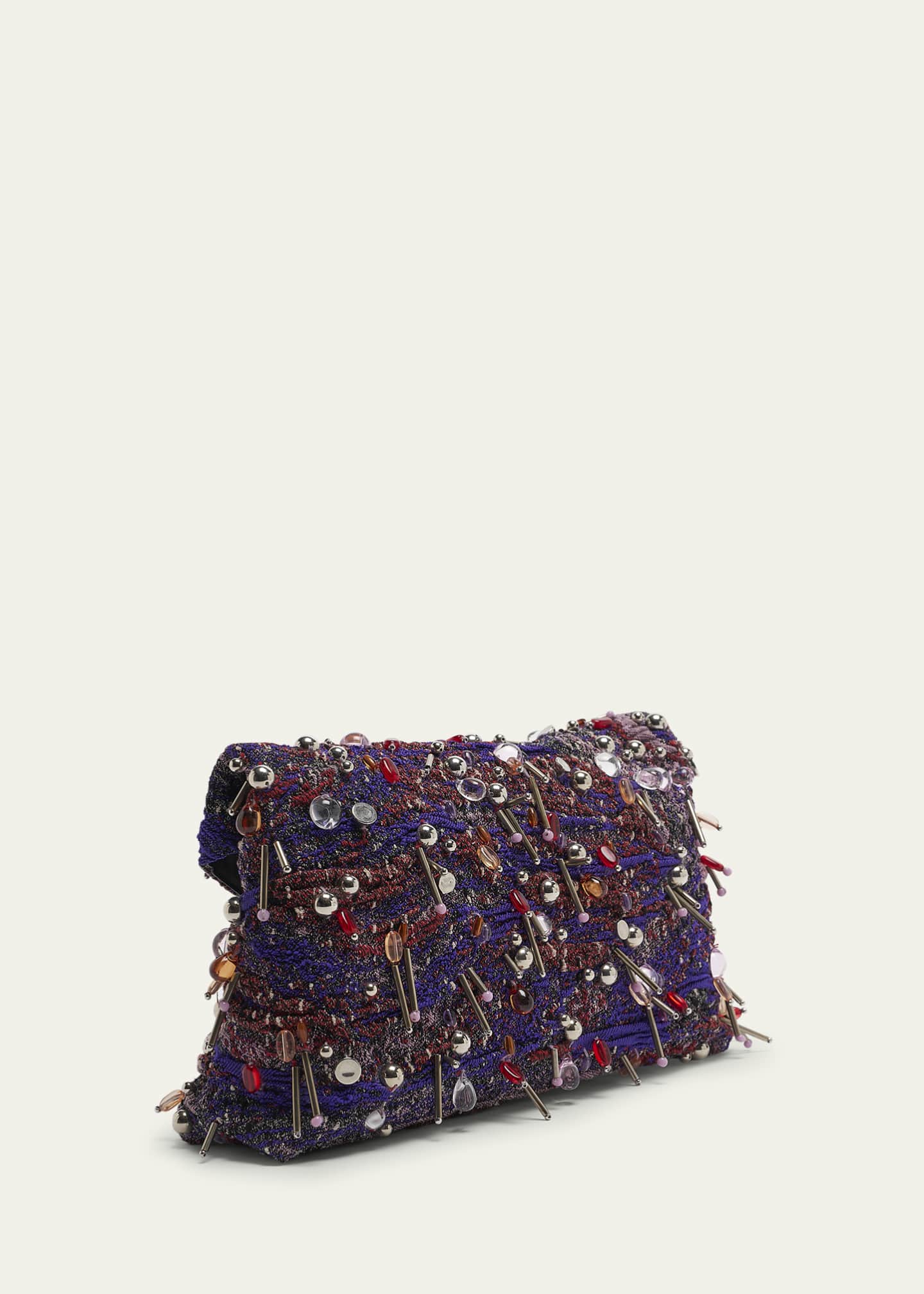 Dries Van Noten Embellished Envelope Flap Clutch Bag Image 3 of 6