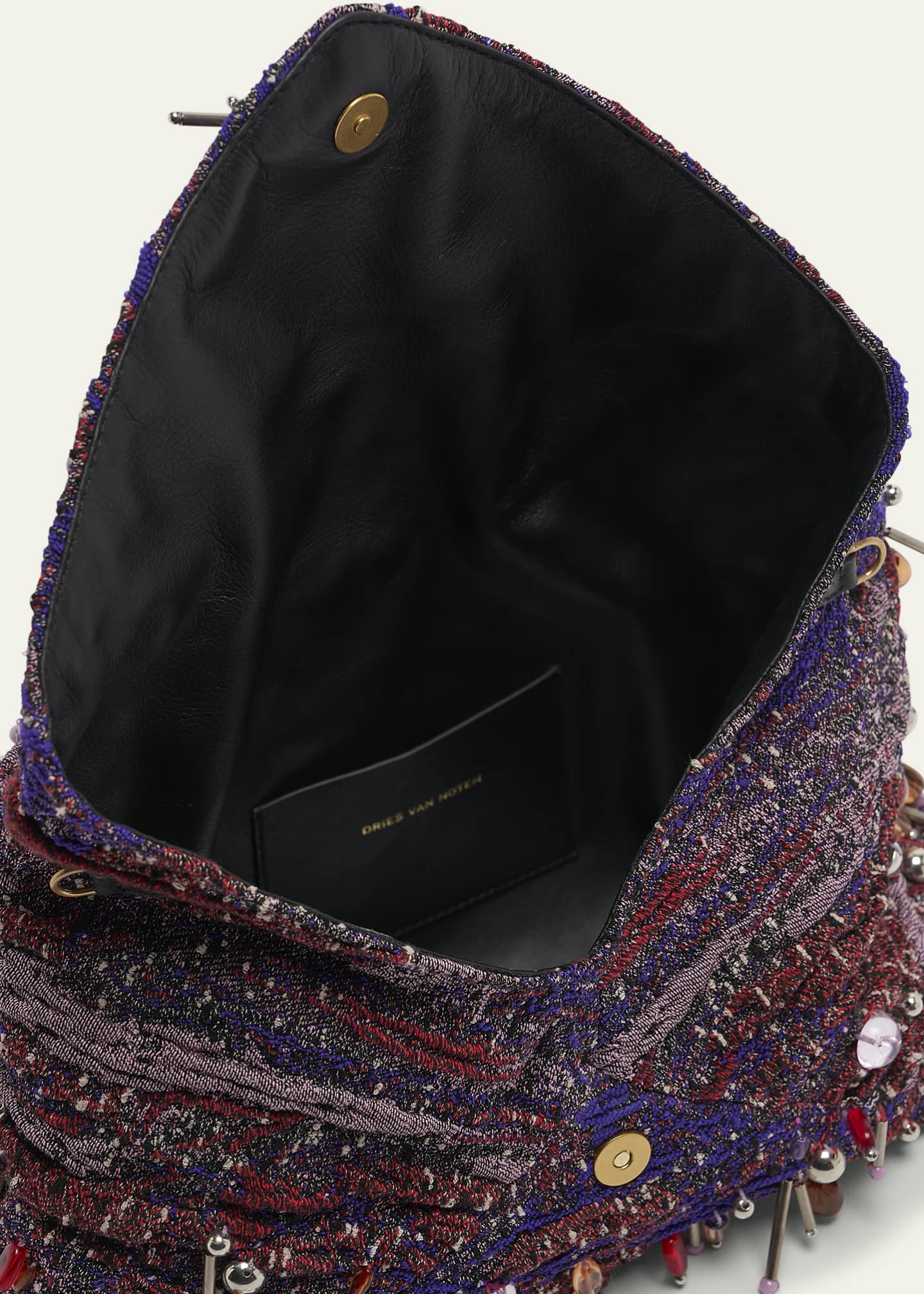 Dries Van Noten Embellished Envelope Flap Clutch Bag Image 4 of 6