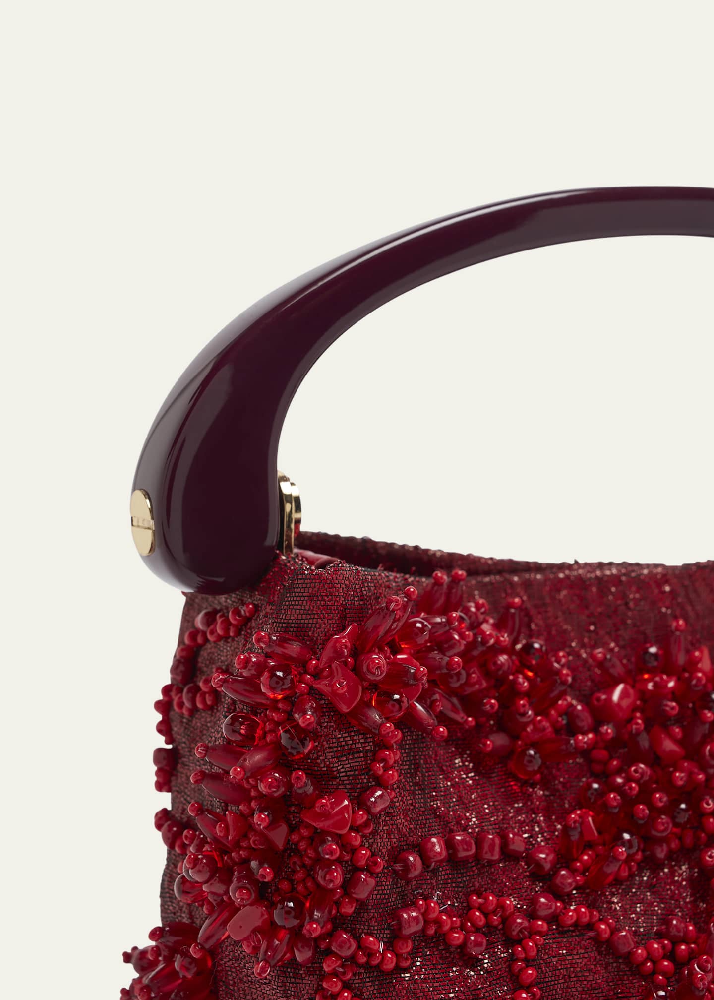 Dries Van Noten Crisp Bleeding Beaded Top-Handle Bag Image 6 of 6