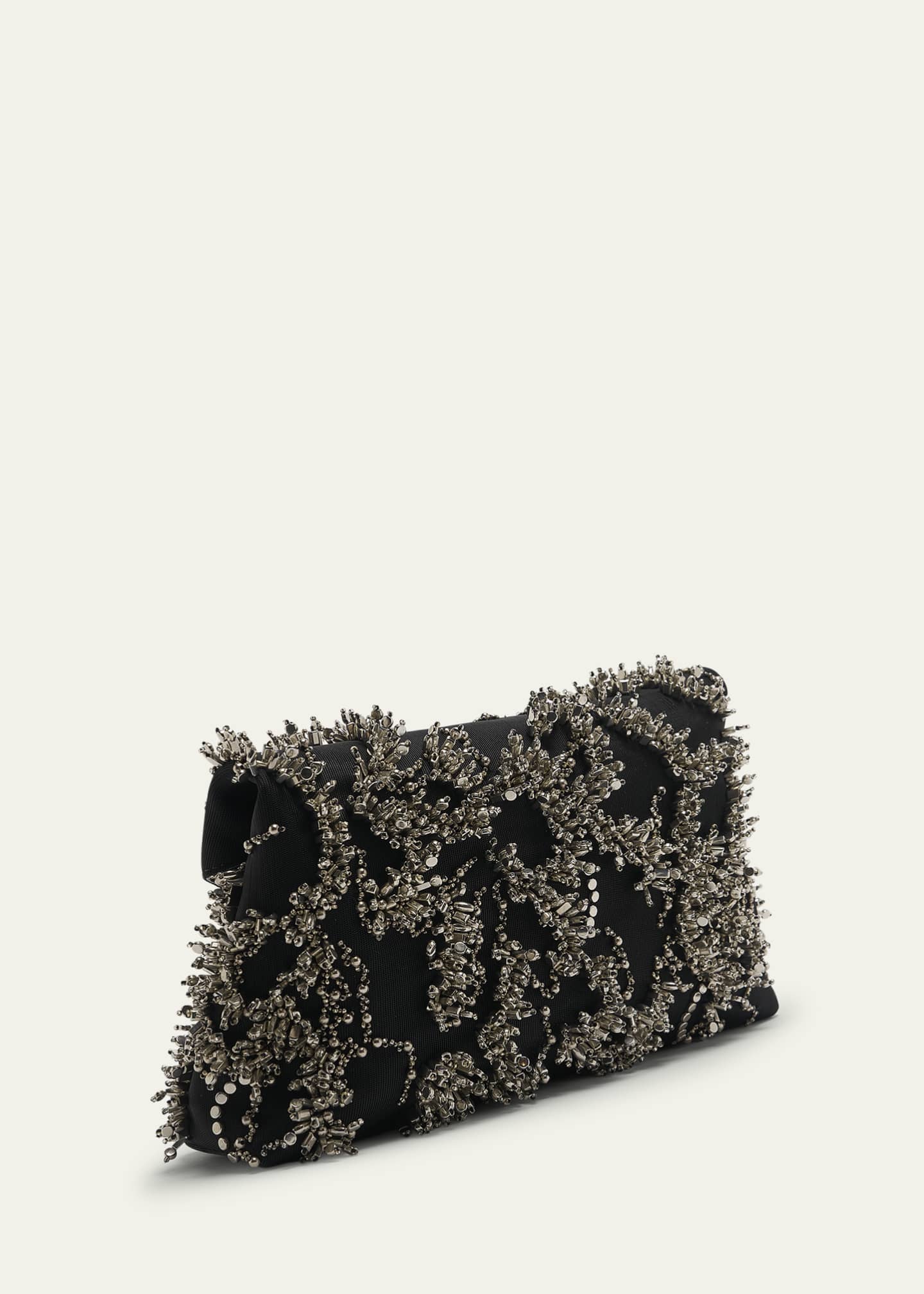 Dries Van Noten Beaded Envelope Flap Clutch Bag Image 3 of 6