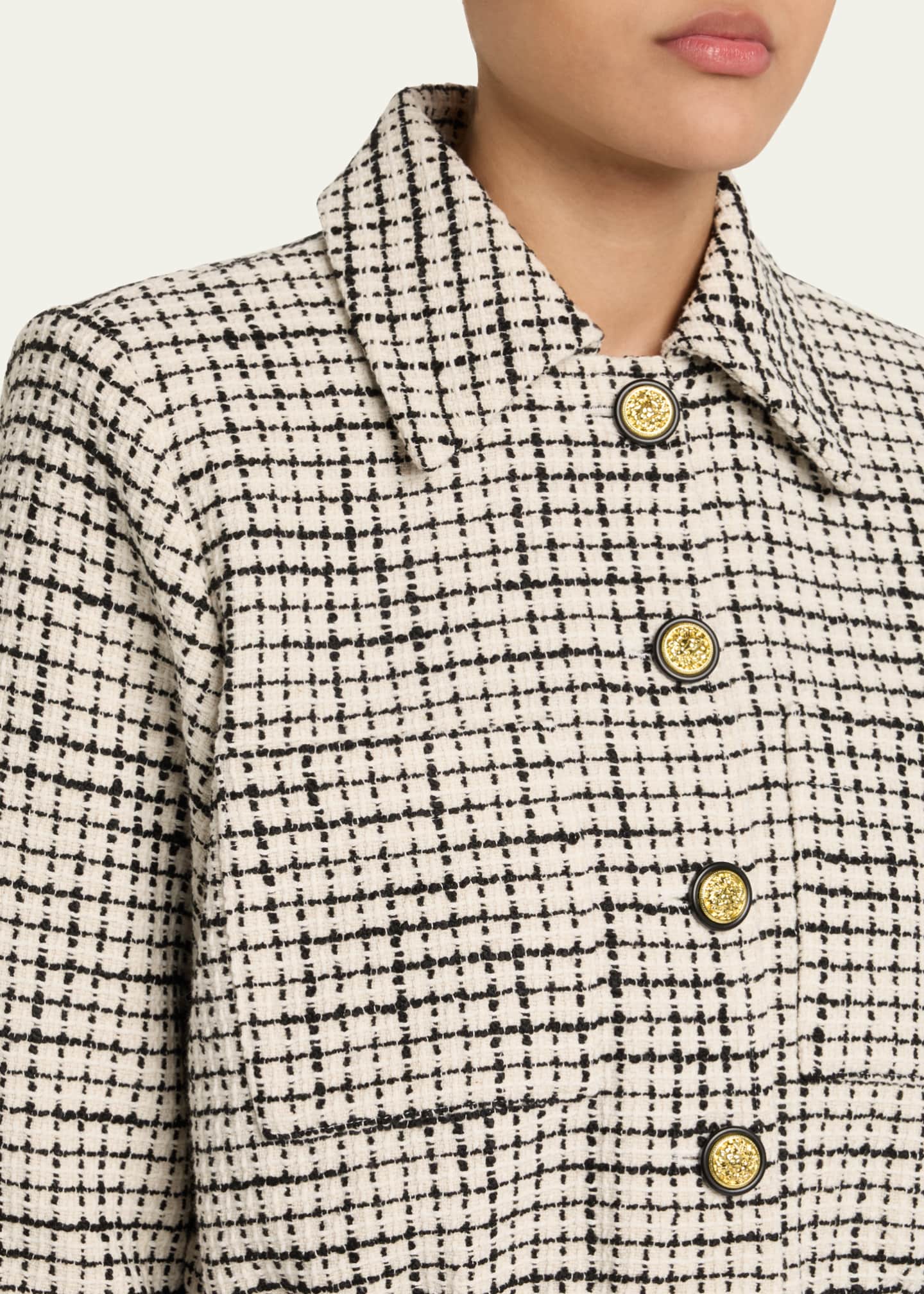 L'Agence Jia Cropped Tweed Jacket Image 5 of 5