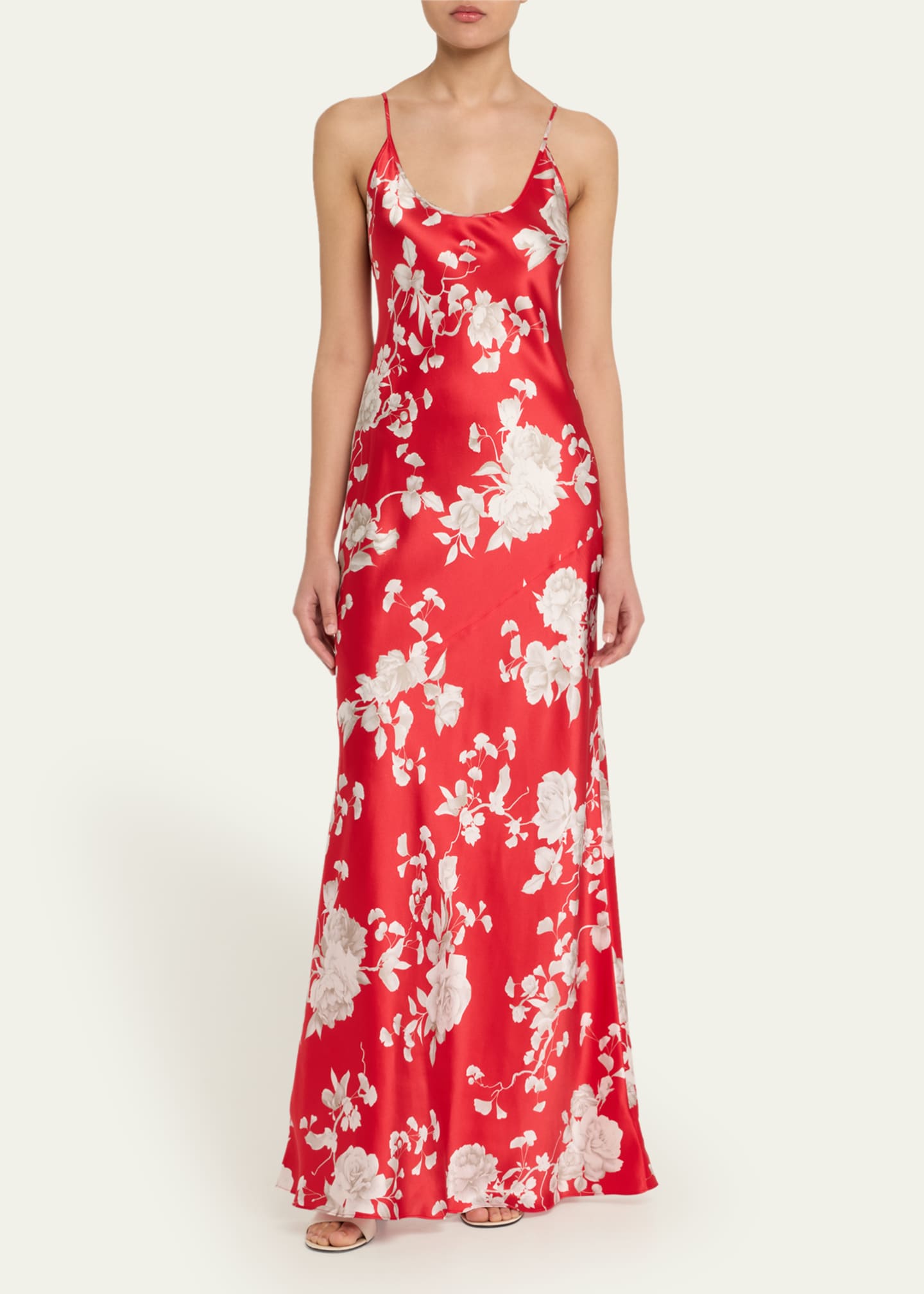 L'Agence Charmaine U-Neck Silk Gown Image 2 of 5