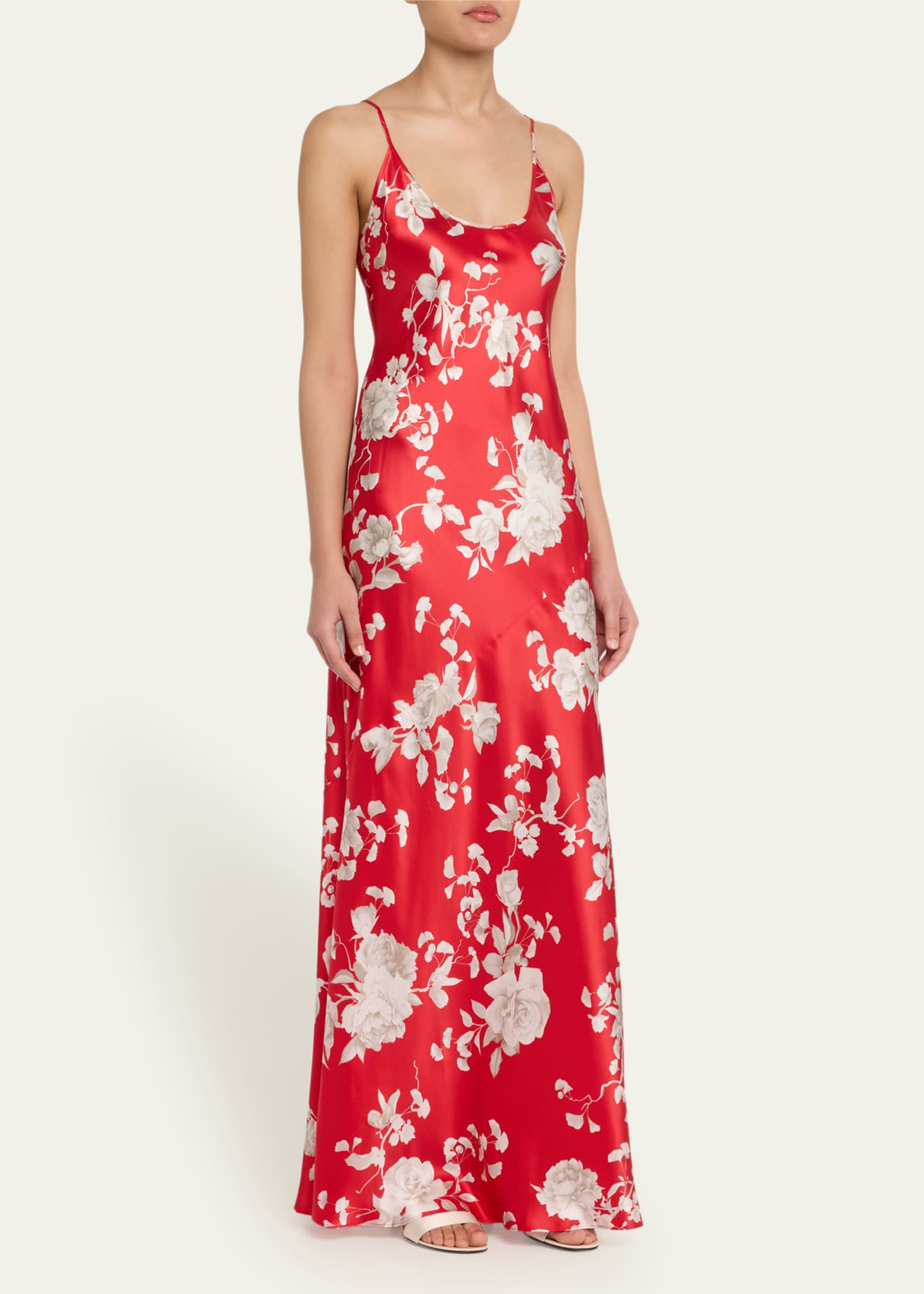 L'Agence Charmaine U-Neck Silk Gown Image 4 of 5