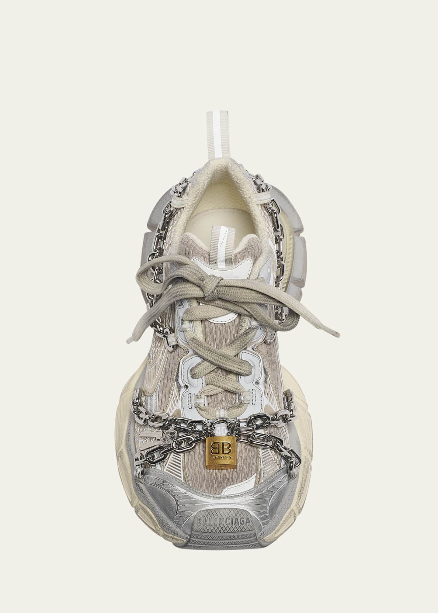 Balenciaga Men's 3XL Chain Mesh Fashion Sneakers Image 4 of 4