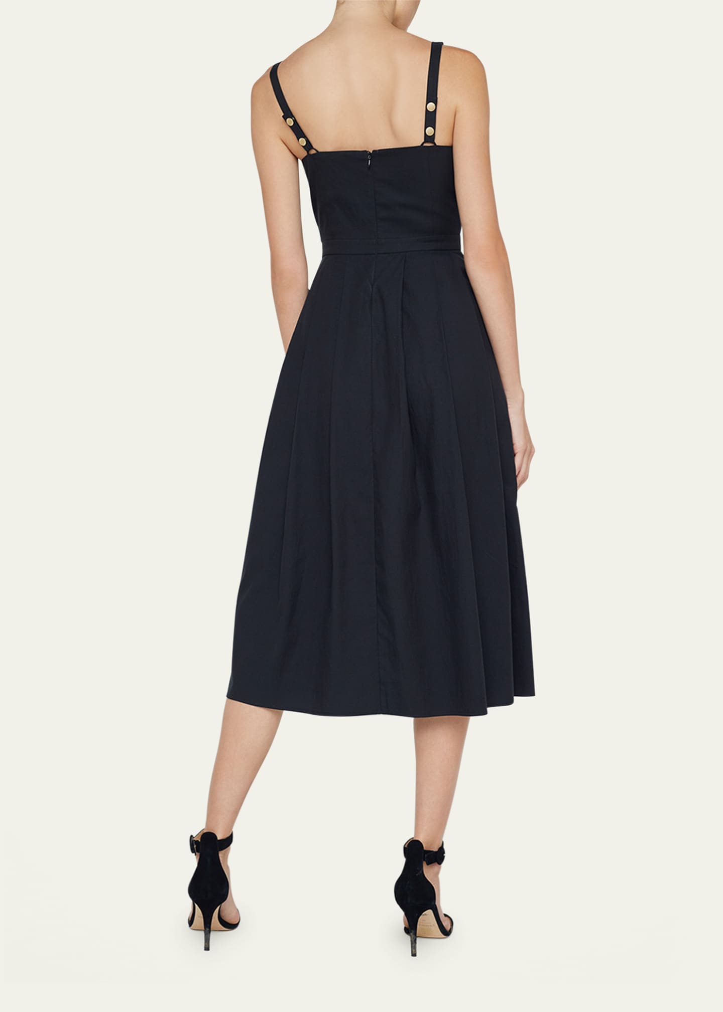 L'Agence Esmeralda Sleeveless Midi Dress Image 3 of 4