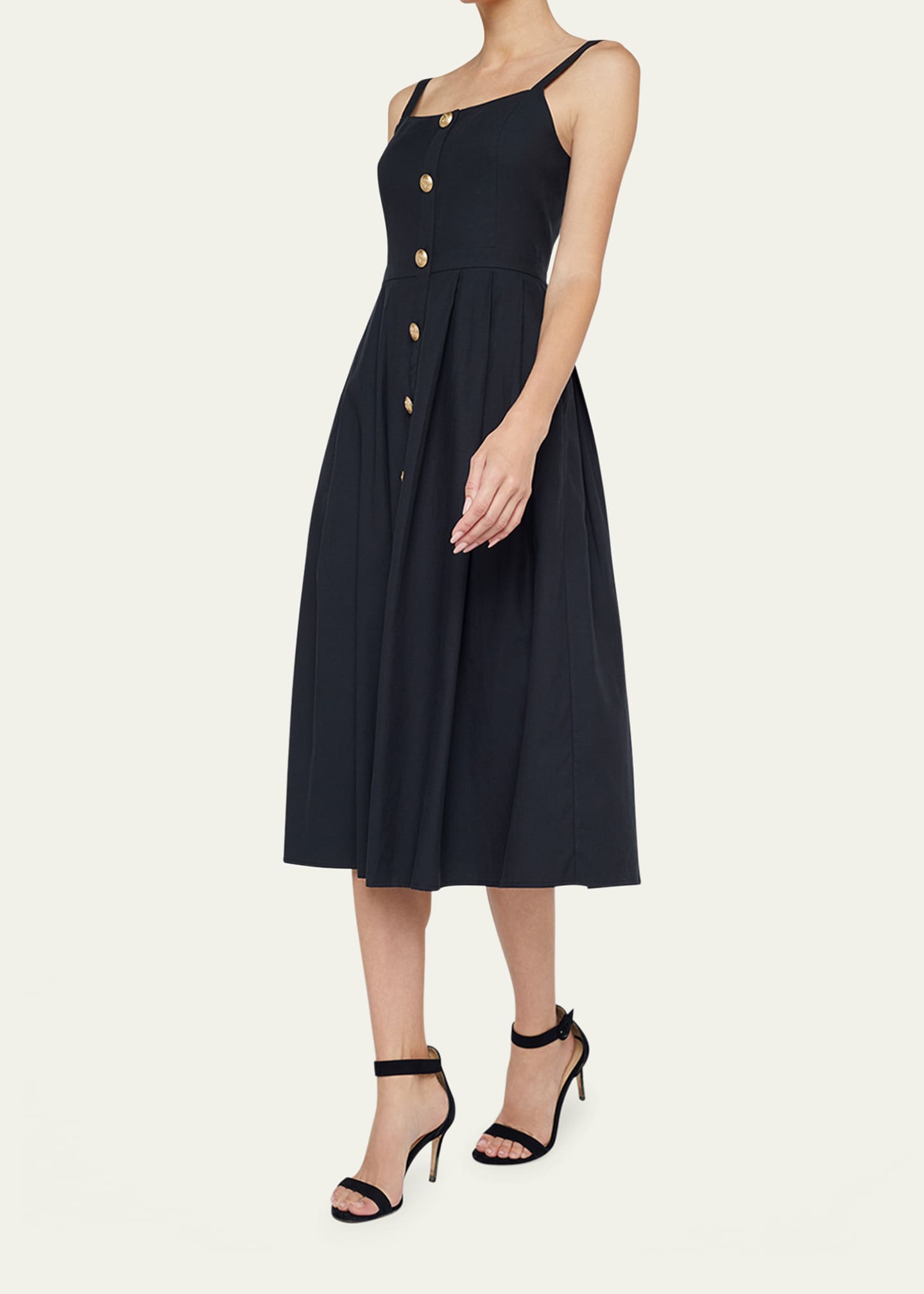 L'Agence Esmeralda Sleeveless Midi Dress Image 4 of 4