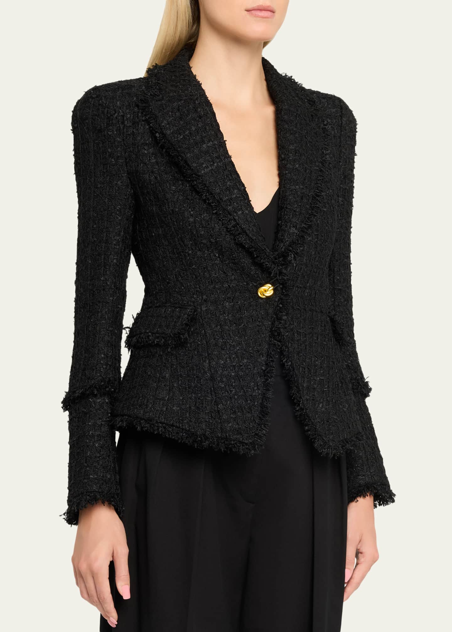 Kaisley Waffle Tweed Blazer