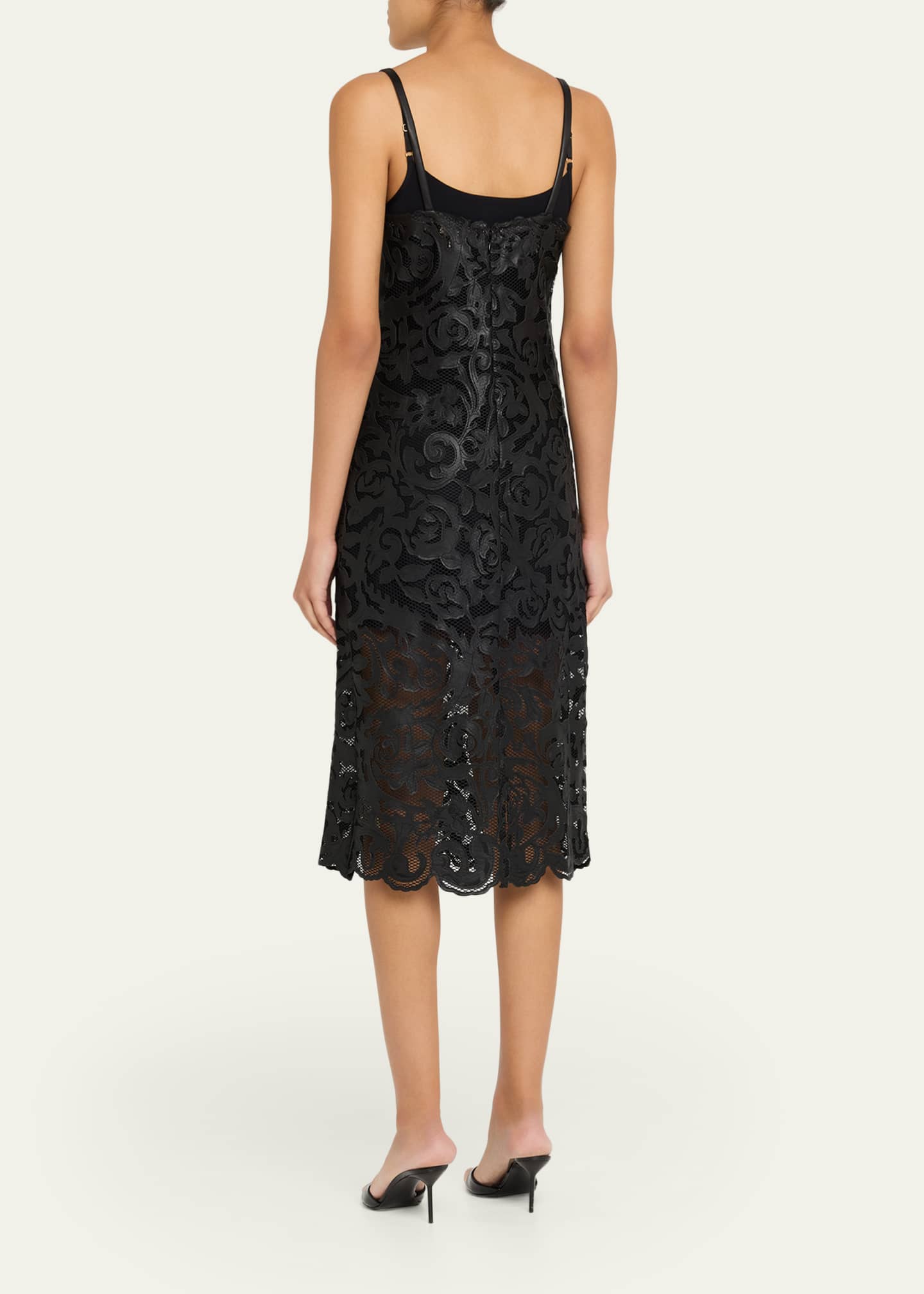 laser cut midi dress L'Agence Kazuko Lasercut Midi Dress
