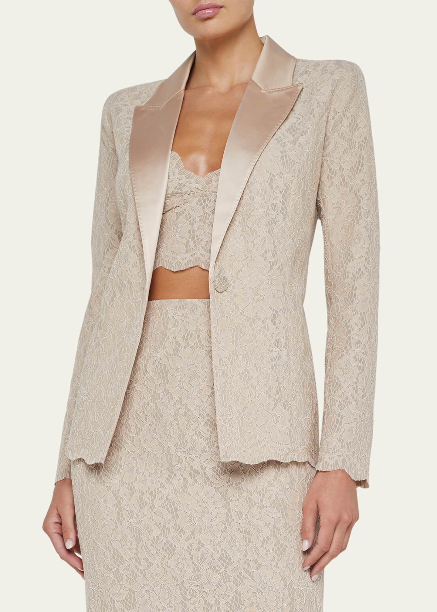 L'Agence Clementine Lace Blazer Image 4 of 4