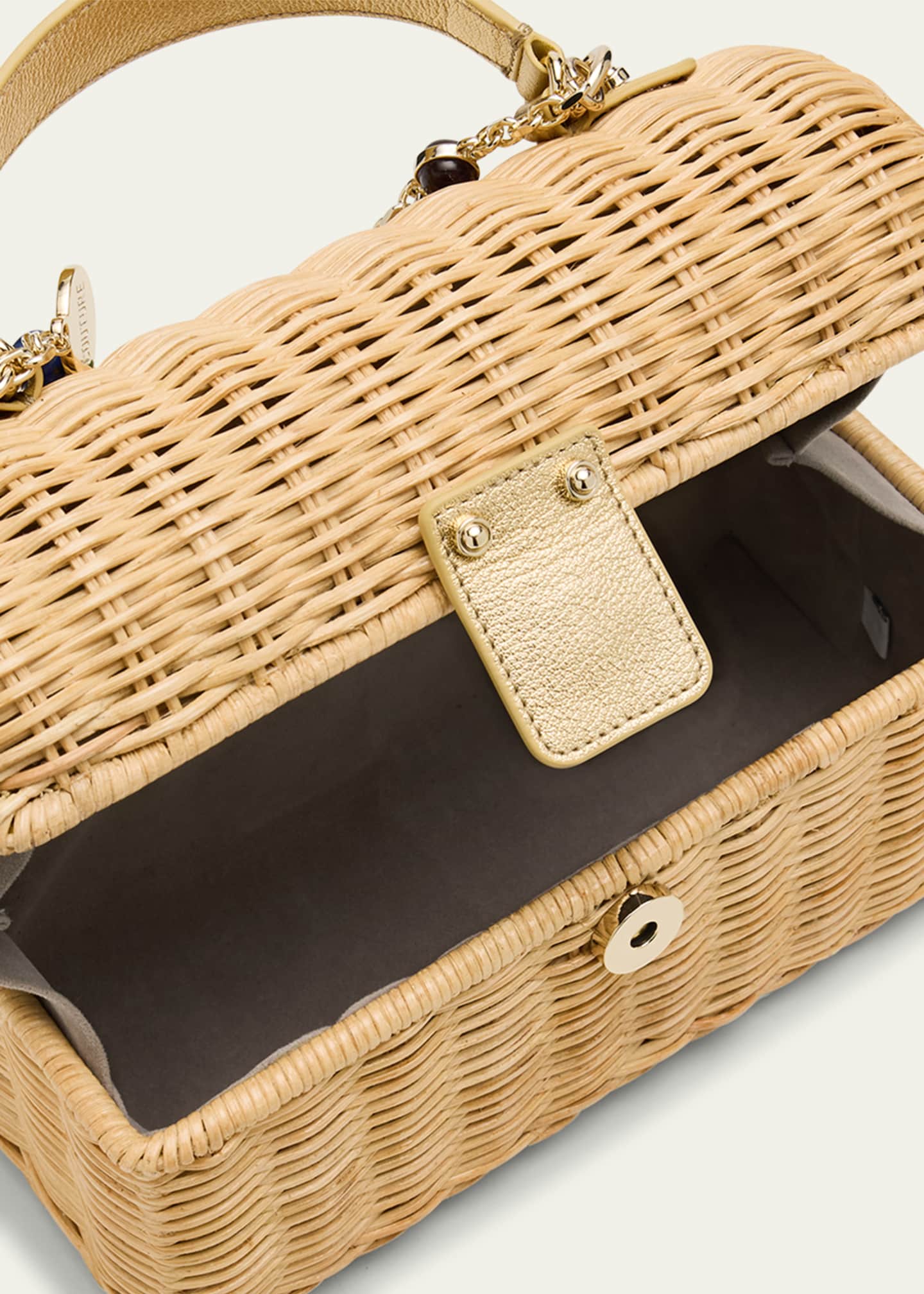 Isla Basket Top-Handle Bag