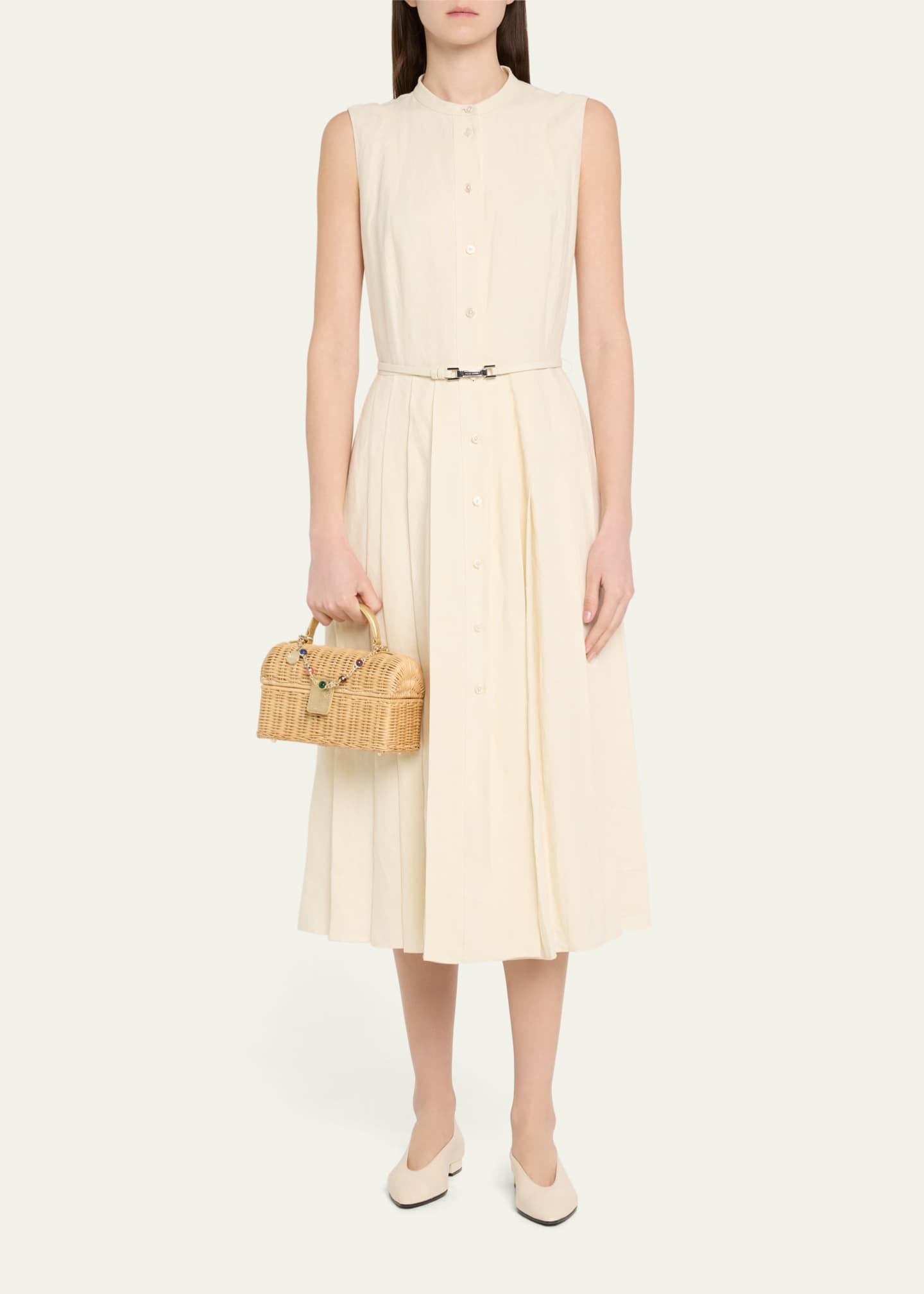 Isla Basket Top-Handle Bag