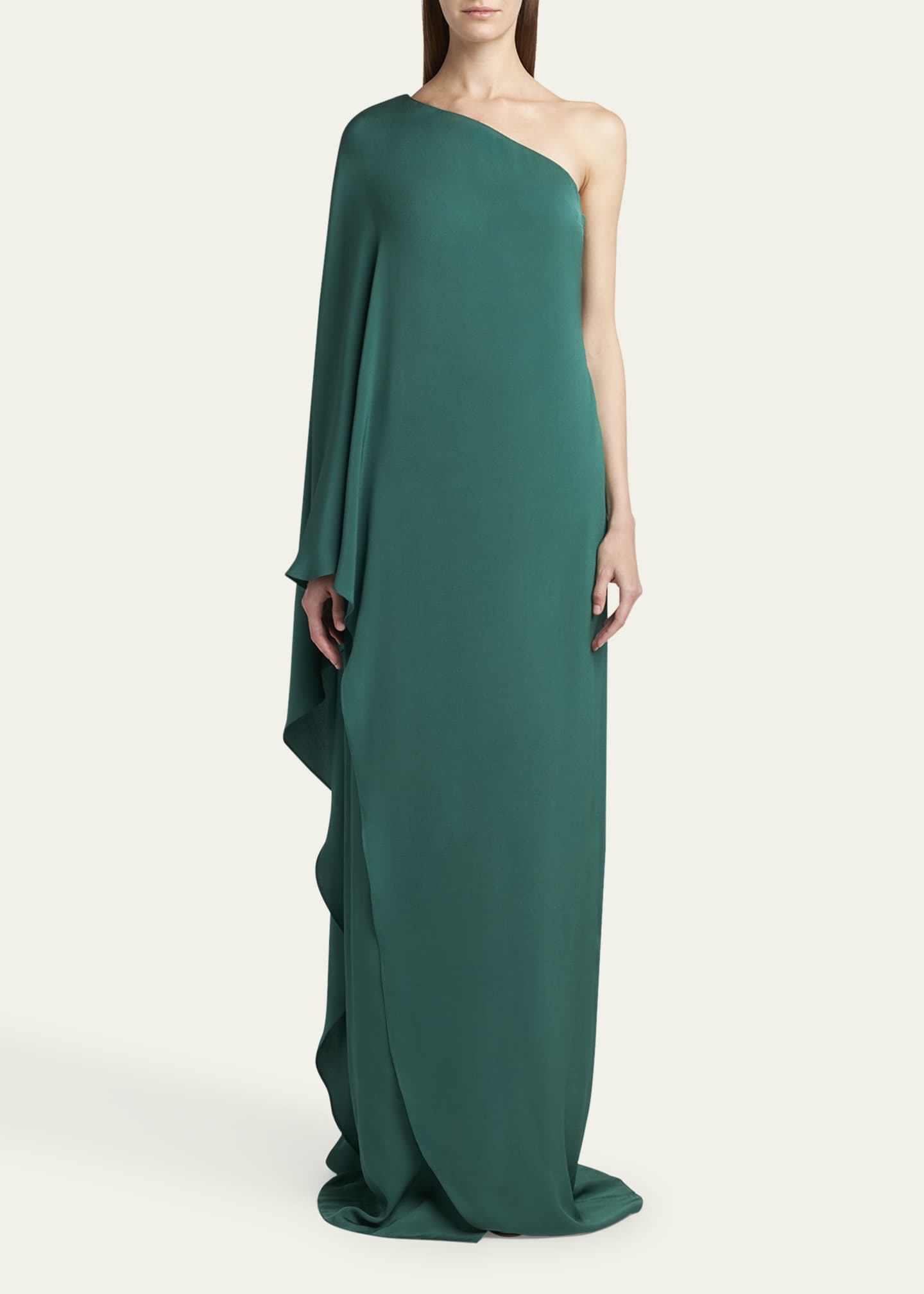 One-Shoulder Kaftan Gown