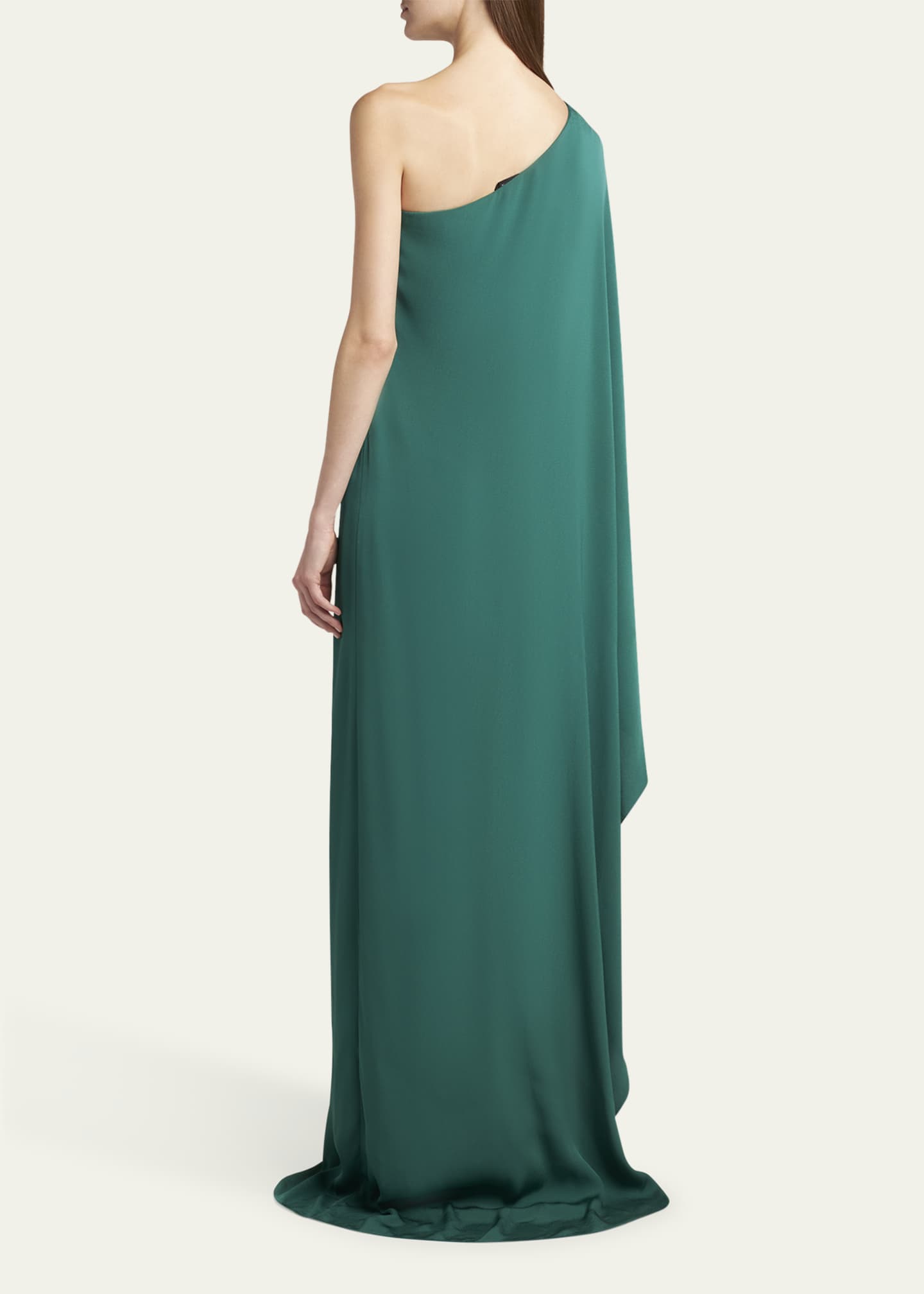 One-Shoulder Kaftan Gown