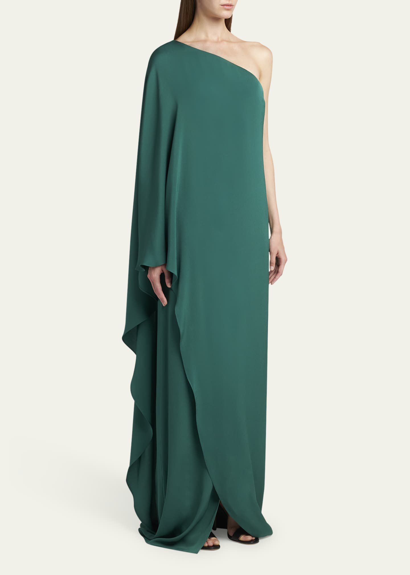 One-Shoulder Kaftan Gown