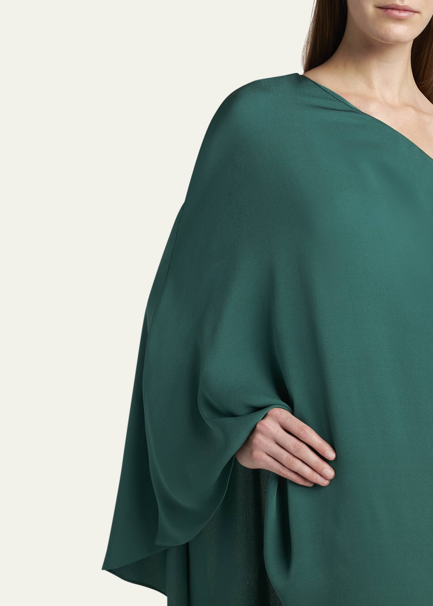 One-Shoulder Kaftan Gown