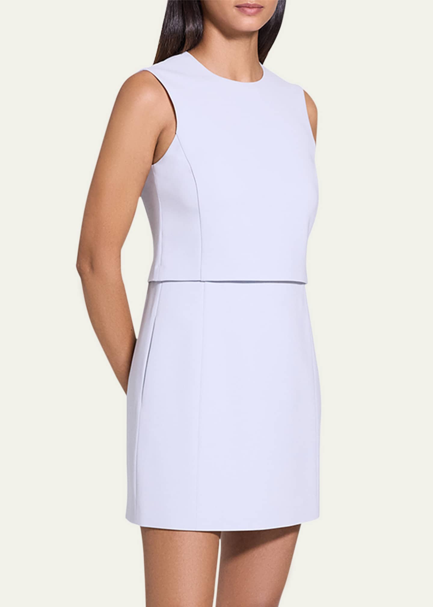 Theory Crepe Sculpted Layer Mini Dress Image 4 of 5