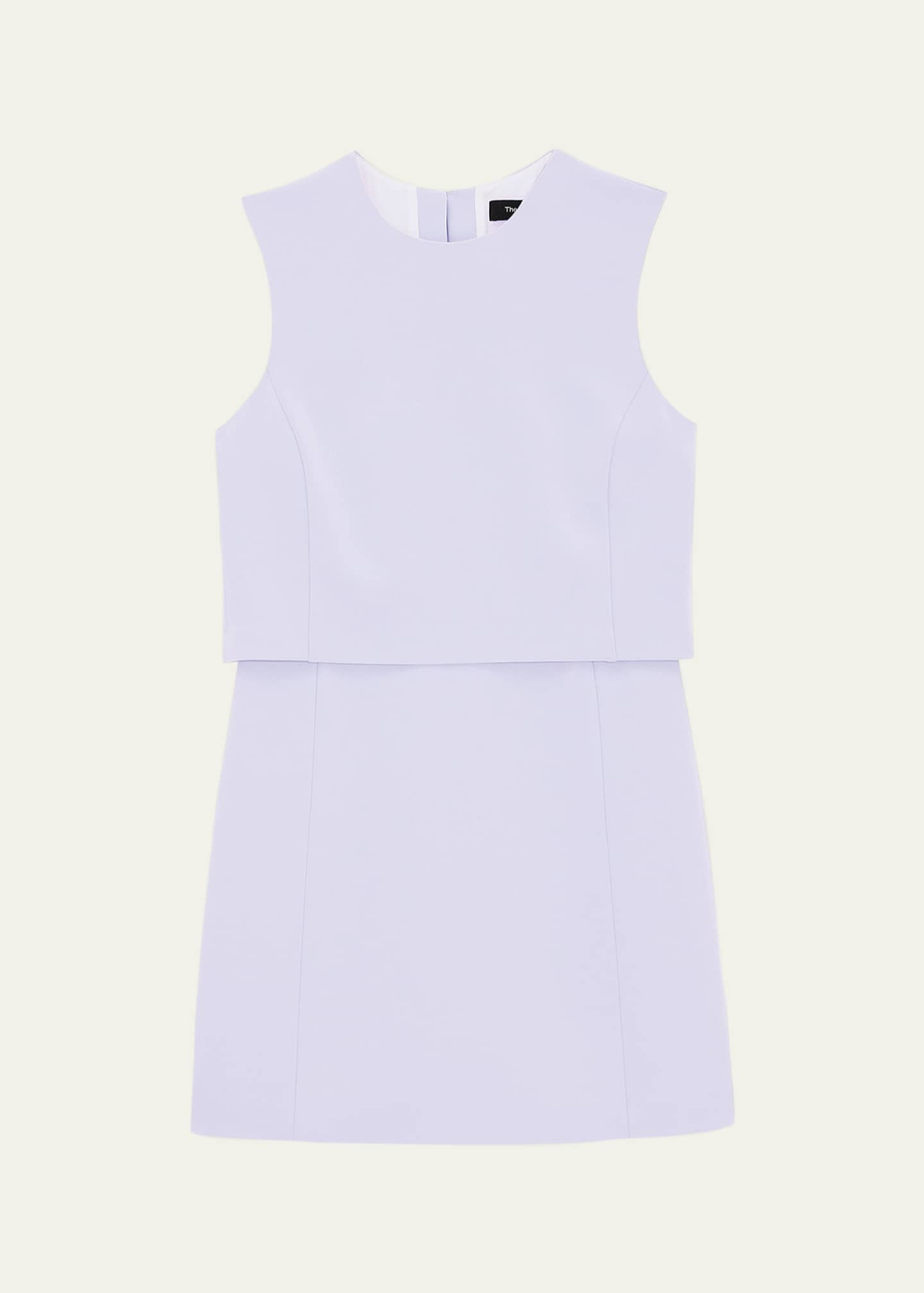 Theory Crepe Sculpted Layer Mini Dress Image 1 of 5