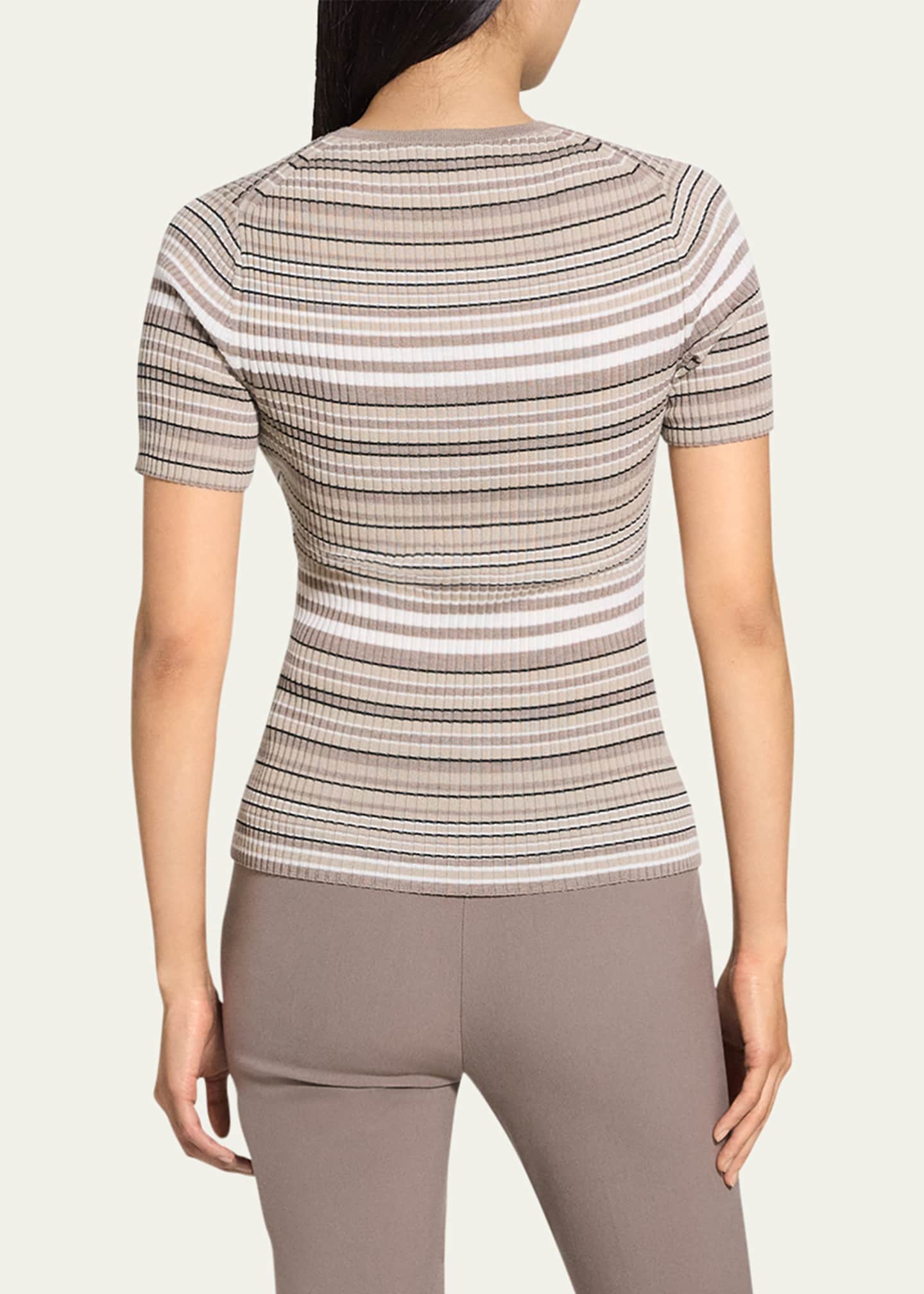 Theory Merino Stripe Tee Image 3 of 4