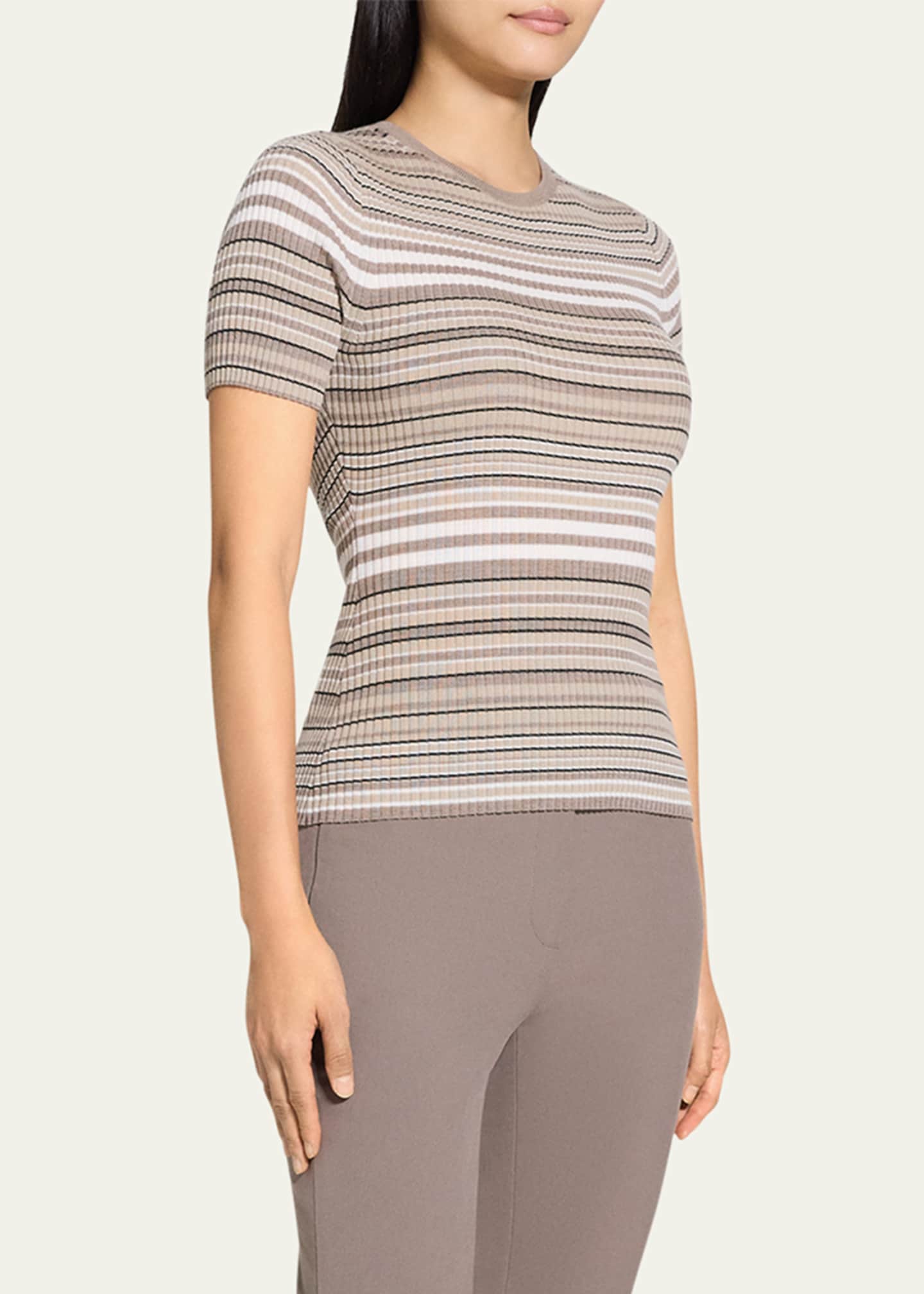 Theory Merino Stripe Tee Image 4 of 4