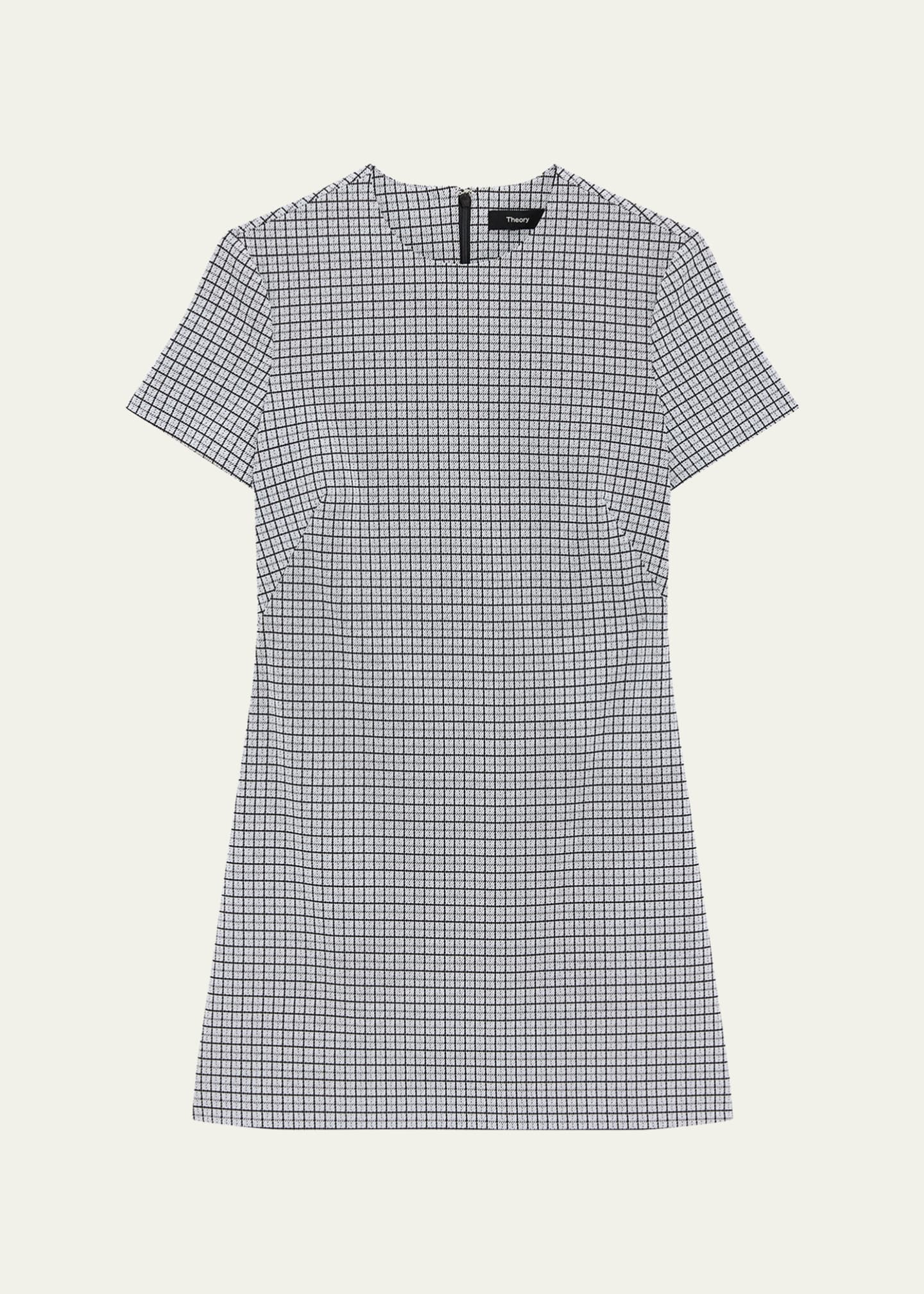 Theory Short-Sleeve A-Line Mini Dress Image 1 of 5