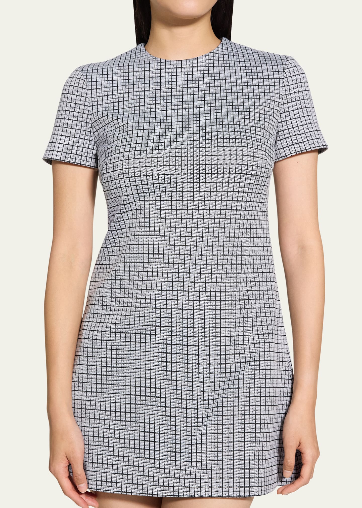 Theory Short-Sleeve A-Line Mini Dress Image 5 of 5