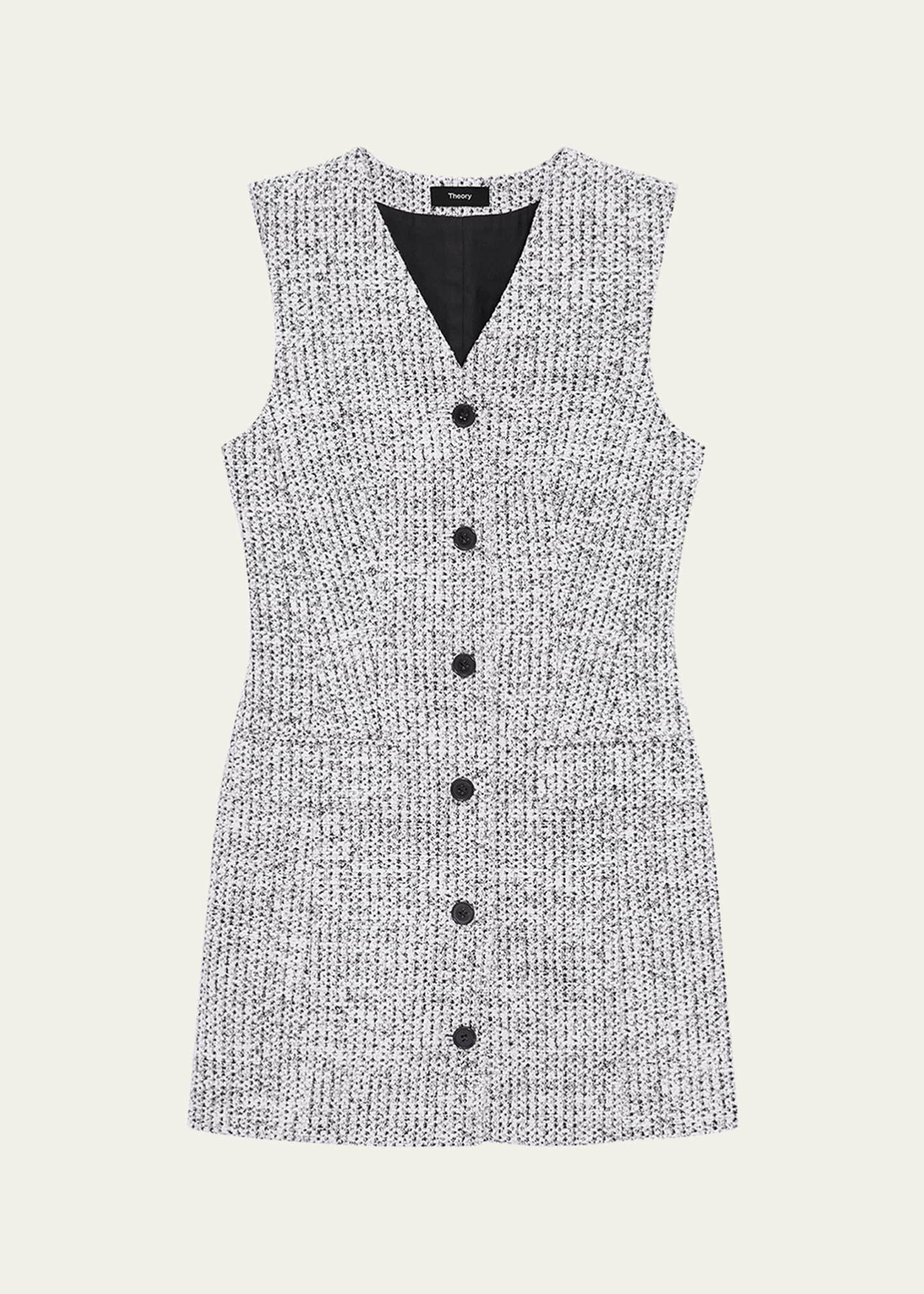Theory Tweed Sleeveless Blazer Dress Image 1 of 5