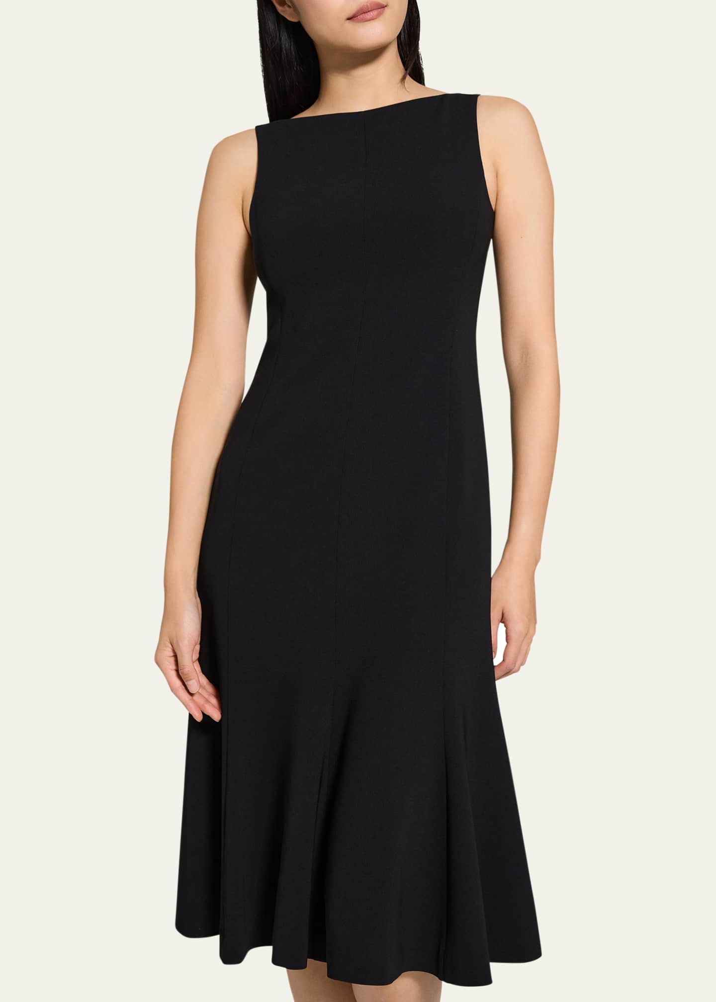 Theory Sleeveless Mermaid Midi Dress Image 5 of 5