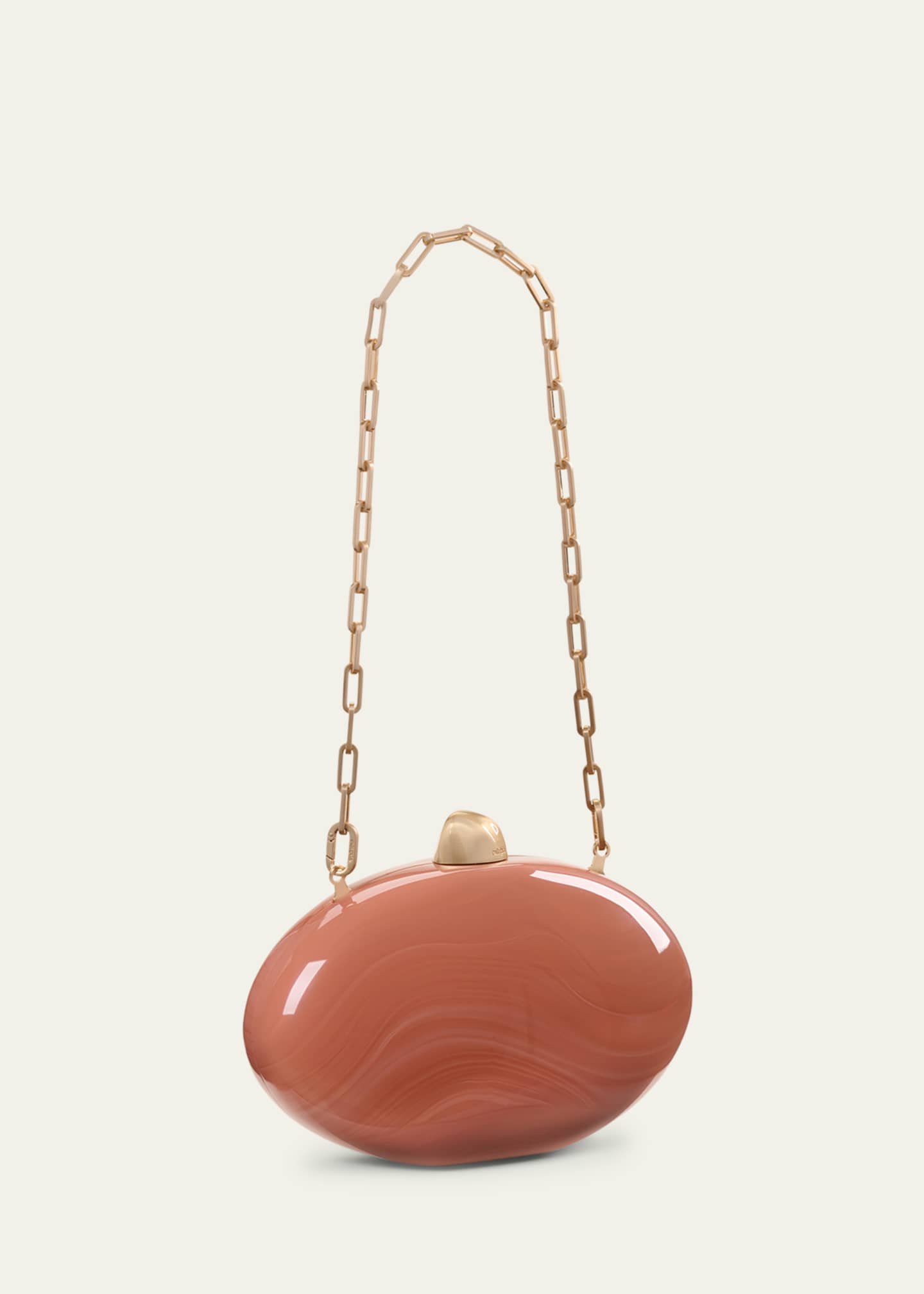 Cult Gaia Eviana Glossy Acrylic Clutch Bag Image 3 of 3