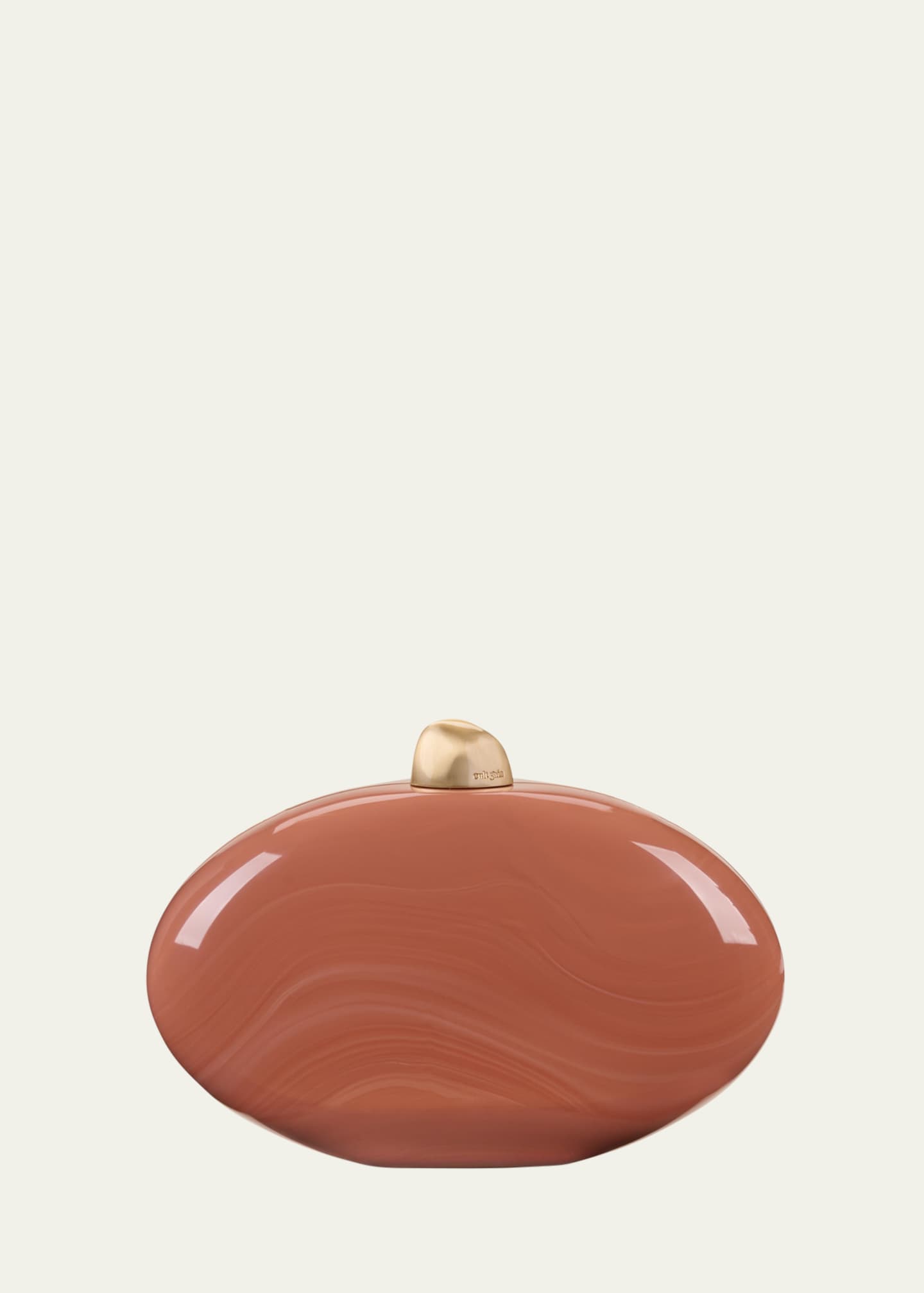 Cult Gaia Eviana Glossy Acrylic Clutch Bag Image 1 of 3