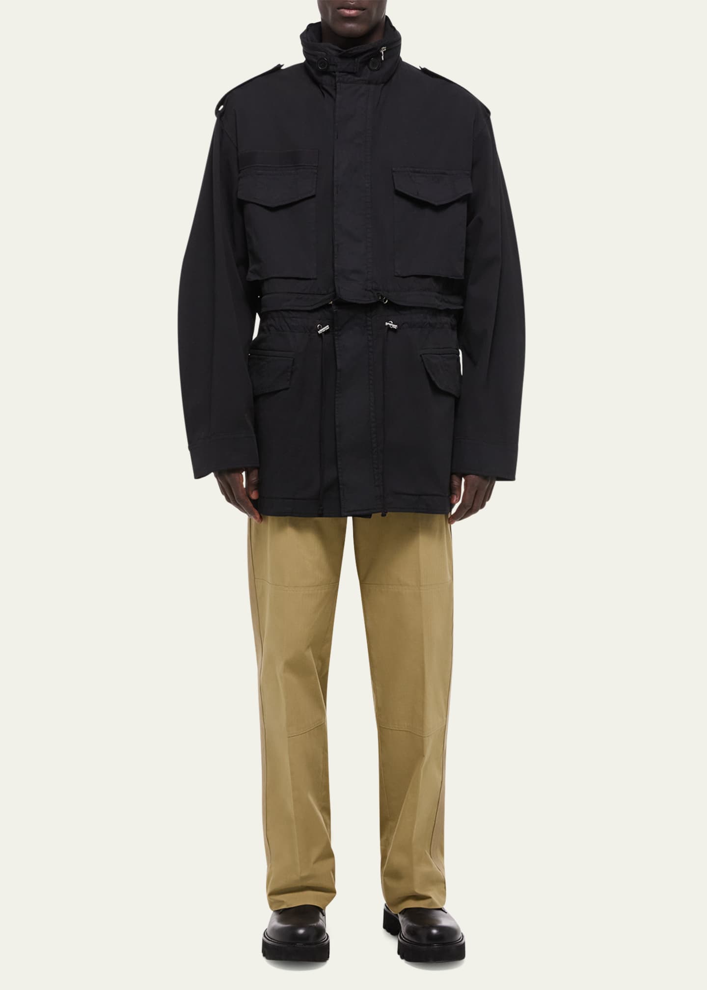 Helmut Lang Men's Field Jacket with Stowaway Hood - Bergdorf Goodman