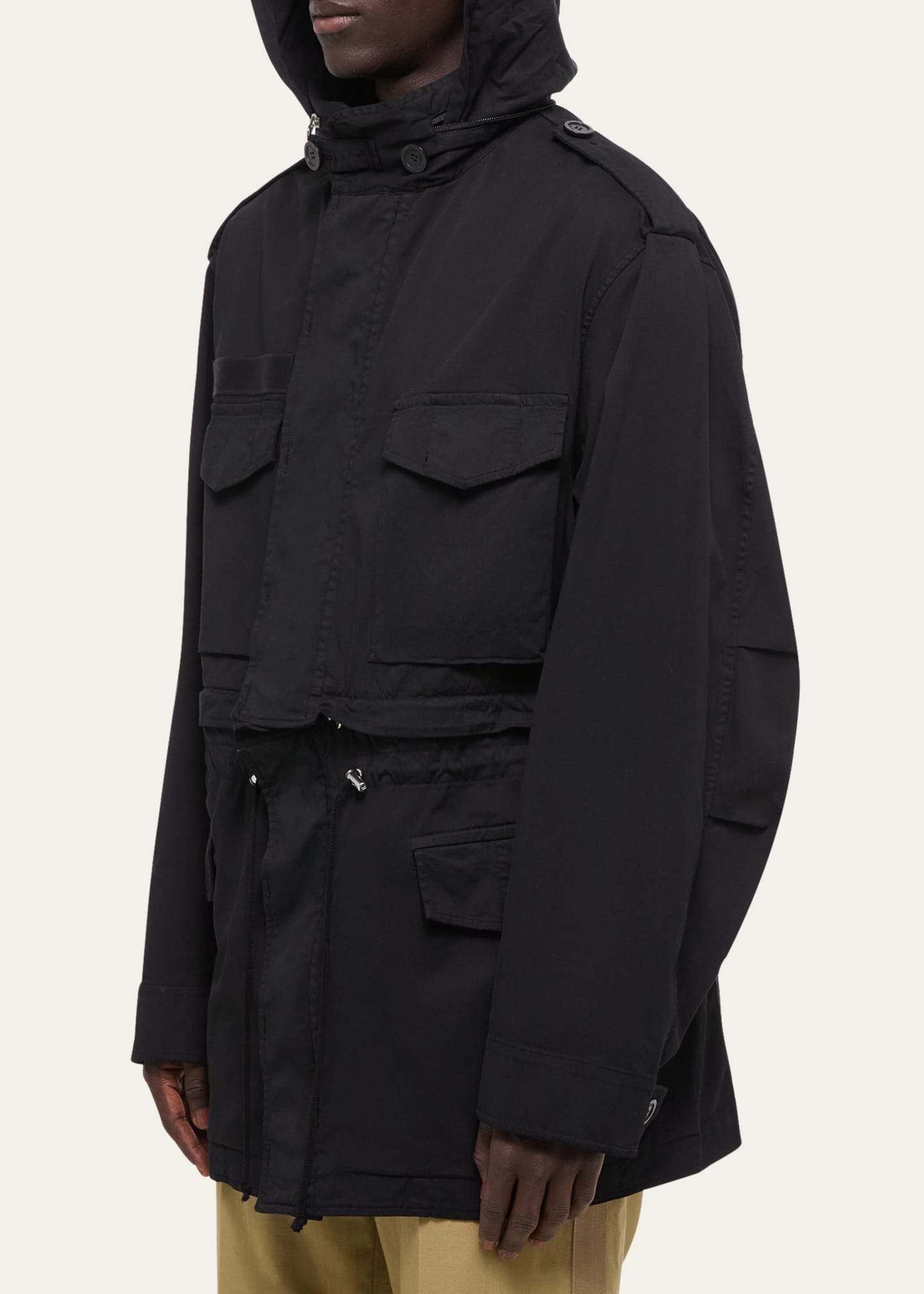 Helmut Lang Men's Field Jacket with Stowaway Hood - Bergdorf Goodman